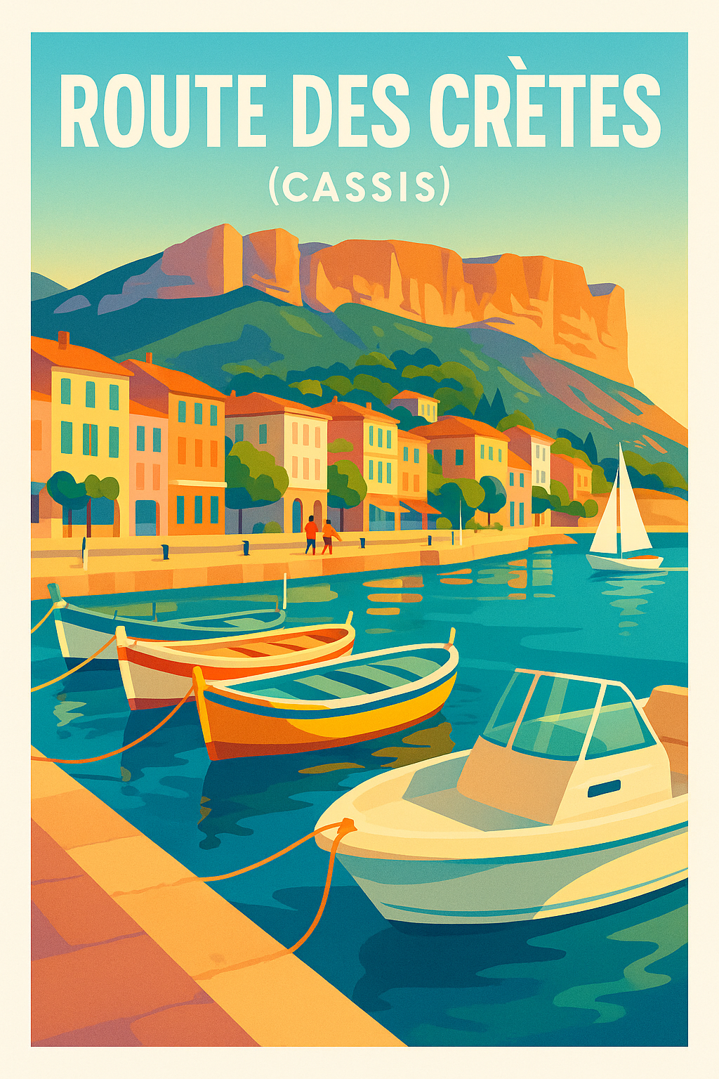 Affiche Route des Crêtes (Cassis) — L'éclat de la Provence sur votre mur · poster d'art de Route des Crêtes (Cassis)