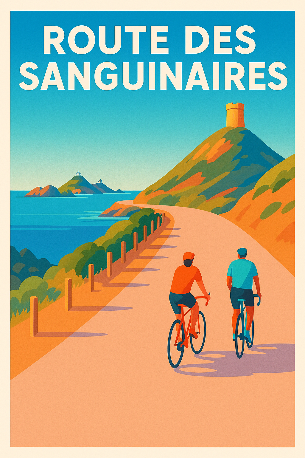 Affiche de Route des Sanguinaires - Échappée solaire sur le littoral corse