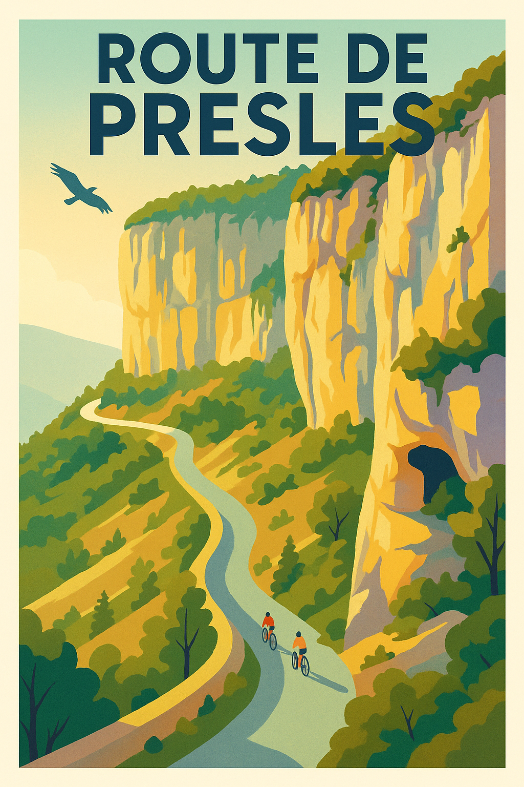 Affiche de Route de Presles - L'ascension majestueuse au cœur du Vercors