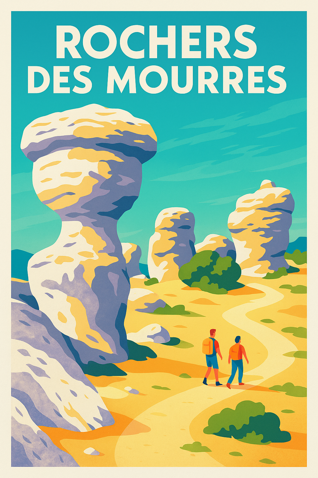 Affiche de Rochers des Mourres - Voyage au cœur des sentiers géologiques