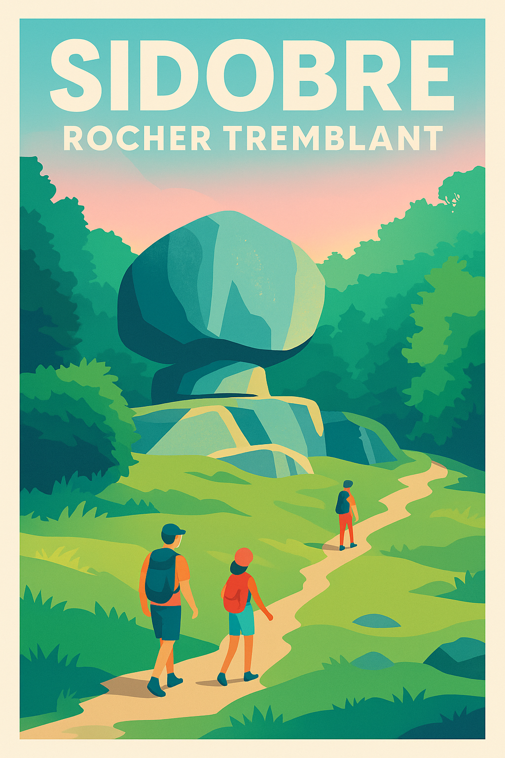 Affiche de Sidobre - La magie du Rocher Tremblant dans votre décoration