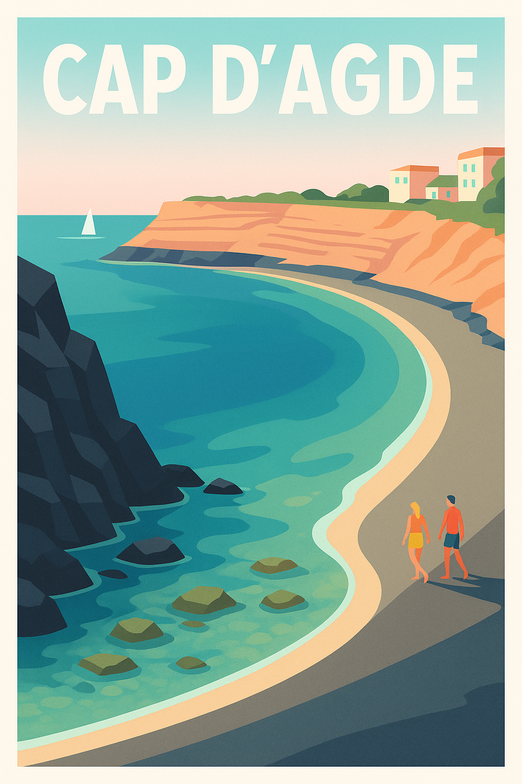 Affiche de Cap d'Agde - L'élégance volcanique de la Grande Conque