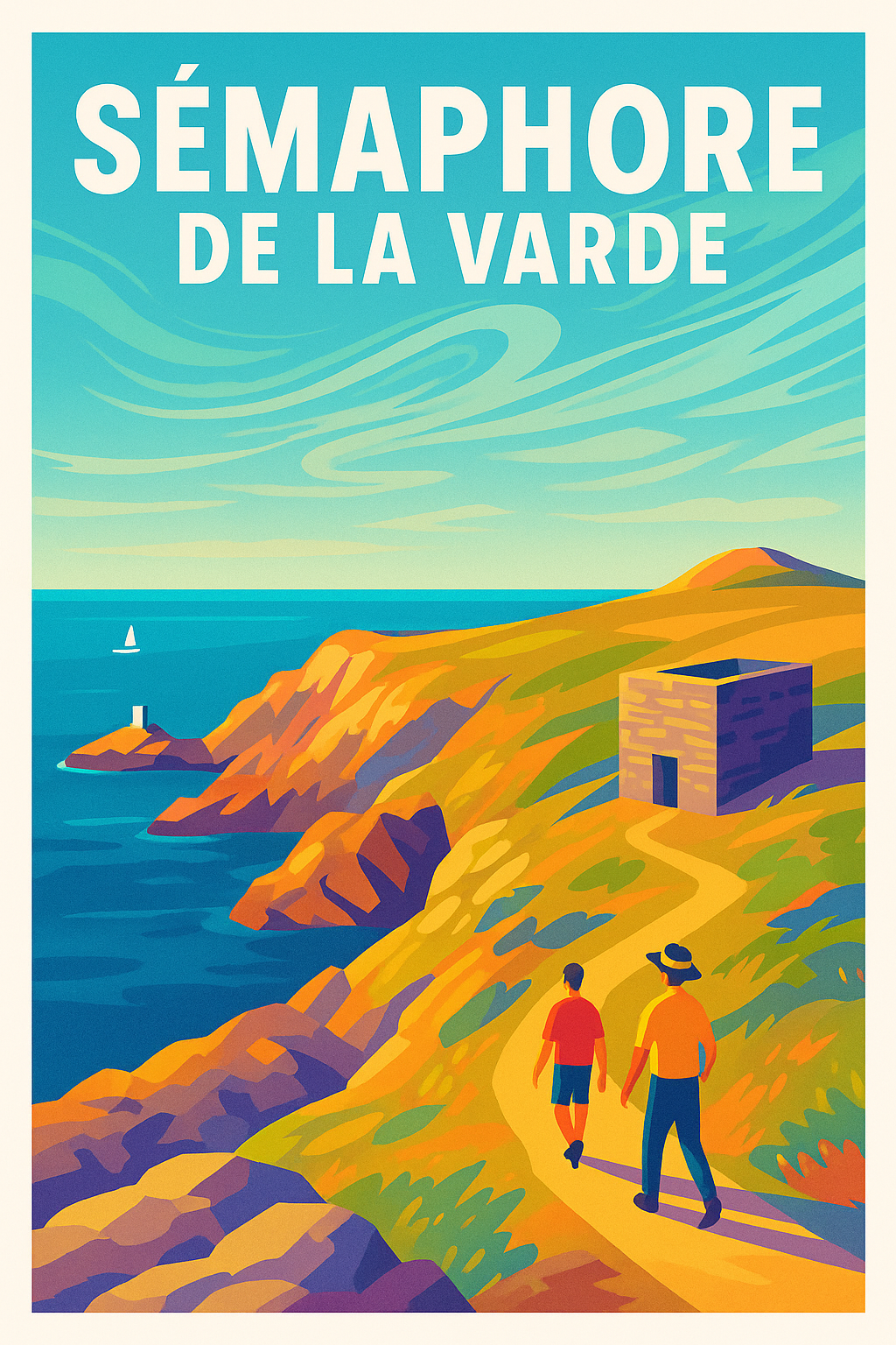 Affiche de Sémaphore de la Varde - Évasion iodée sur la côte bretonne