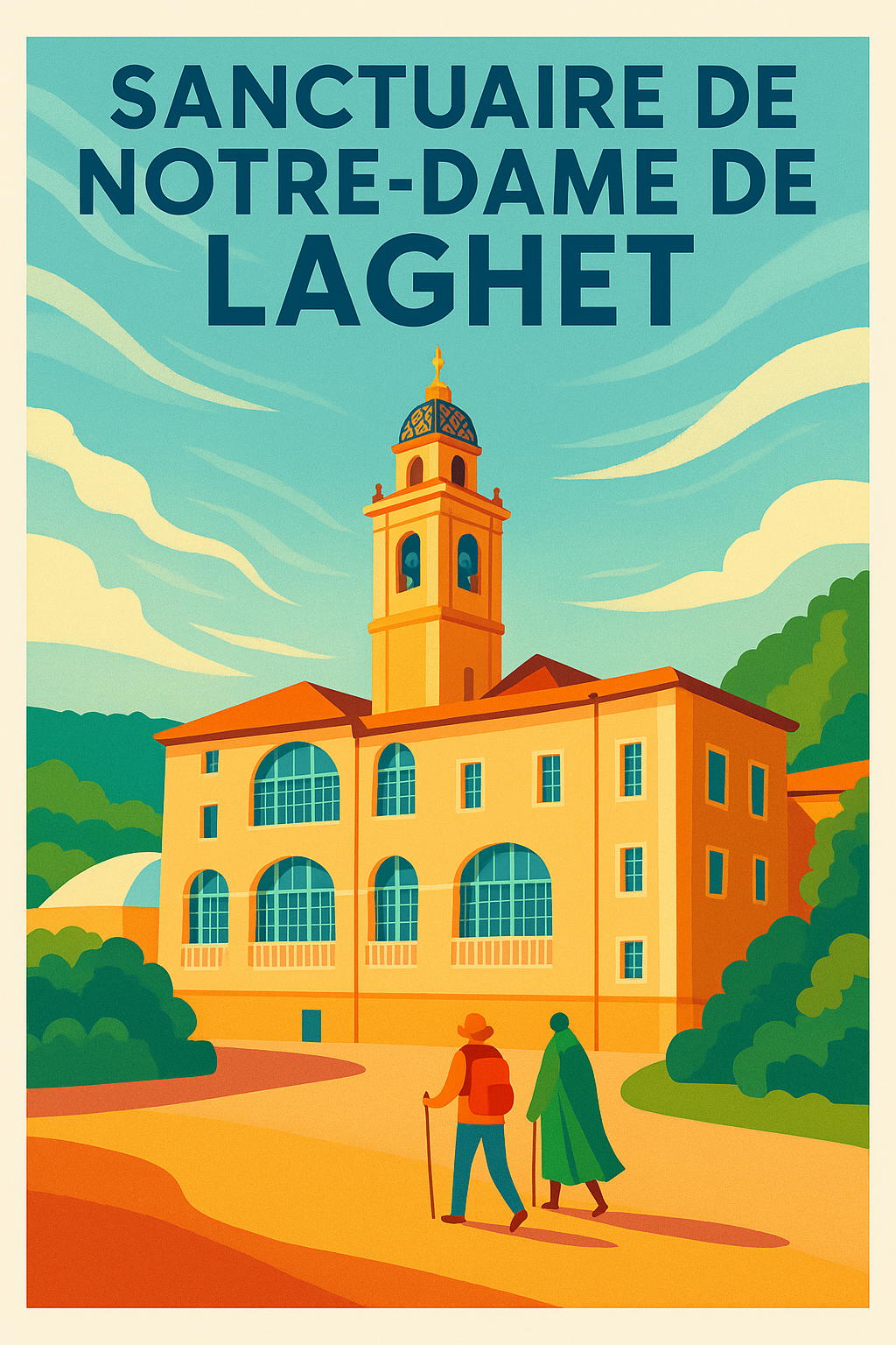 Affiche de Sanctuaire de Notre-Dame de Laghet - Sérénité et Patrimoine Provençal