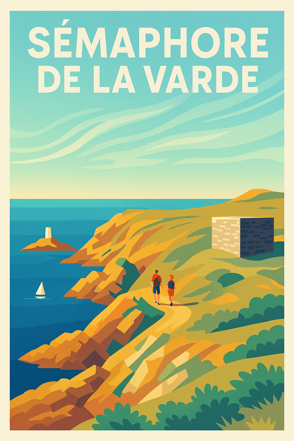 Affiche de Sémaphore de la Varde - Évasion iodée sur la côte bretonne
