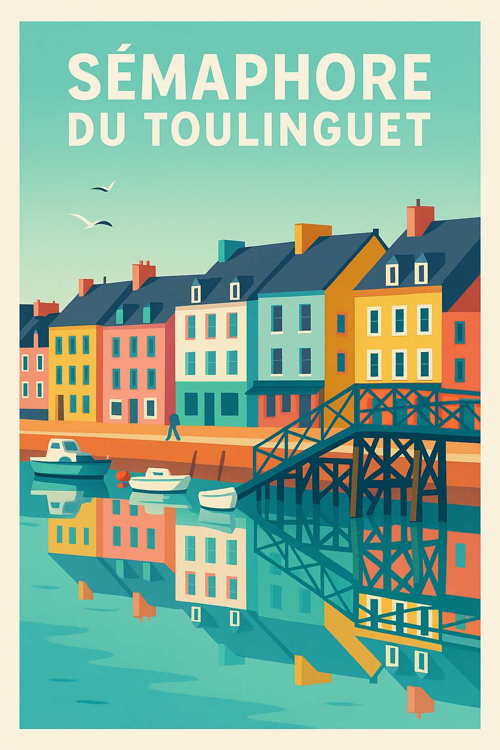 Affiche de Sémaphore du Toulinguet - L'éclat coloré du littoral breton
