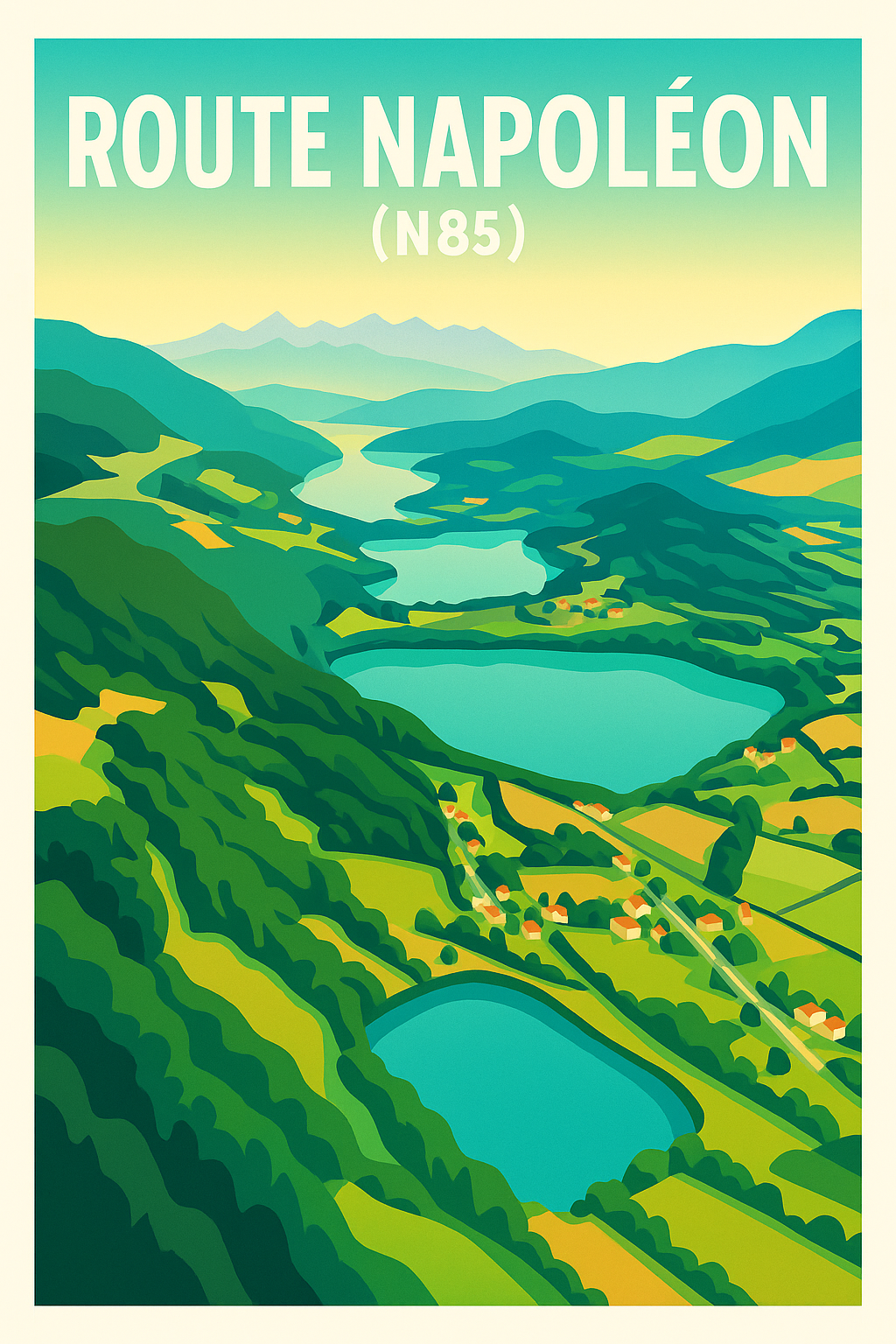 Affiche de Route Napoléon - L'épopée impériale entre lacs et montagnes