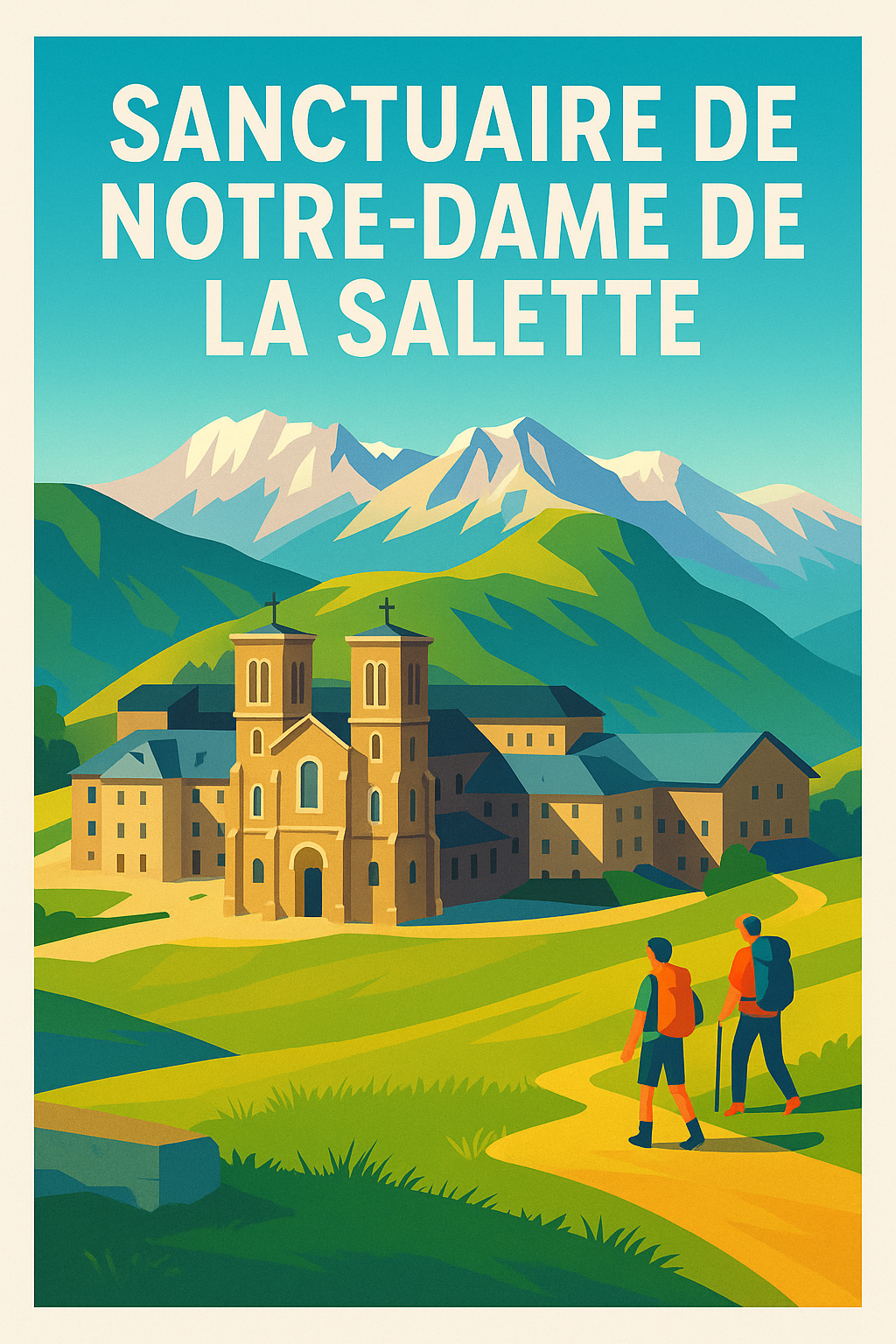 Affiche de Notre-Dame de la Salette - Entre Ciel et Montagnes