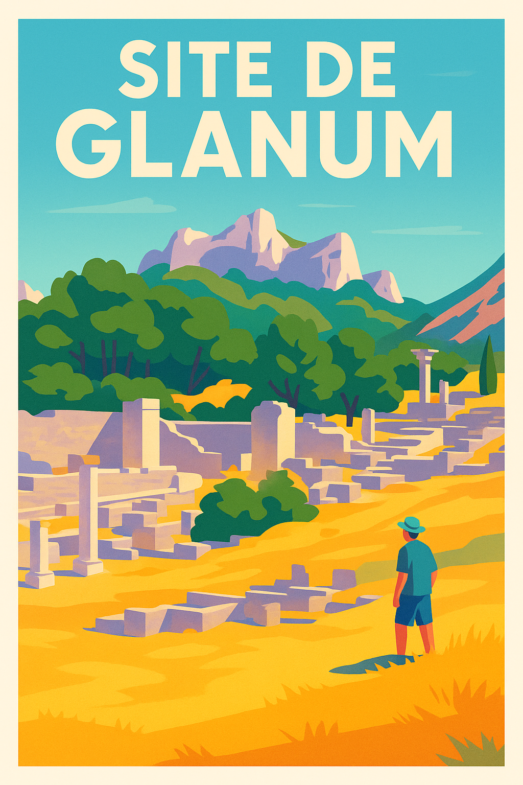 Affiche de Site de Glanum - Voyagez au cœur de l'histoire antique