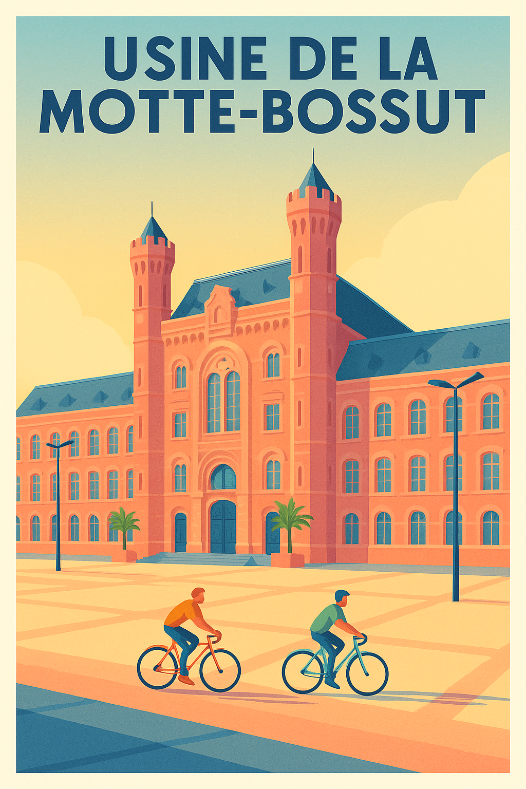 Affiche de Usine de la Motte-Bossut - L'élégance industrielle de Roubaix chez vous