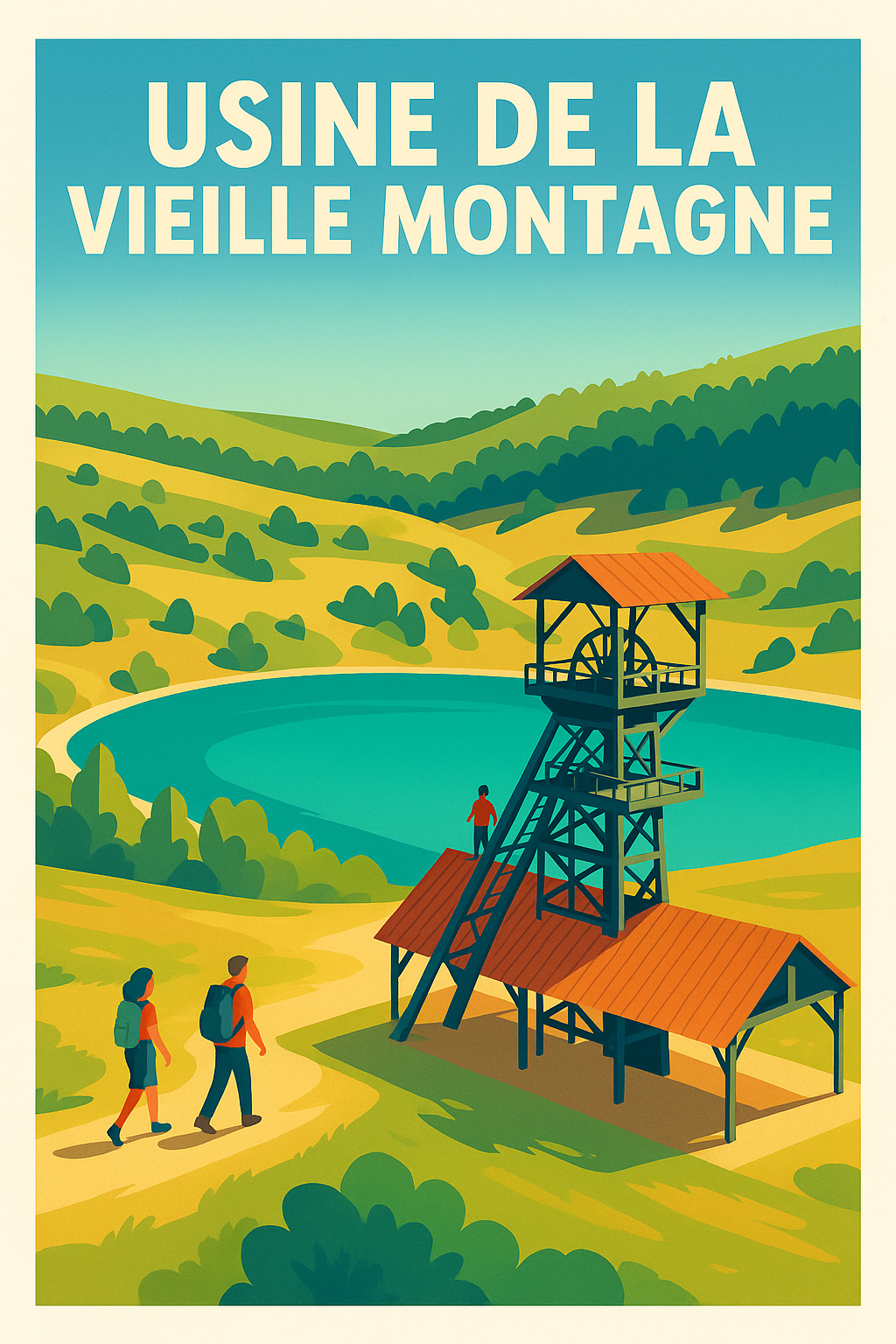 Affiche de Usine de la Vieille Montagne - L'élégance du patrimoine industriel