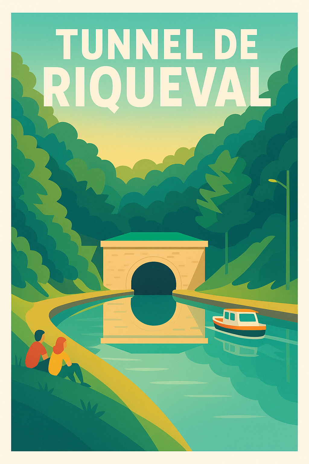 Affiche de Tunnel de Riqueval - L'élégance du Canal de Saint-Quentin