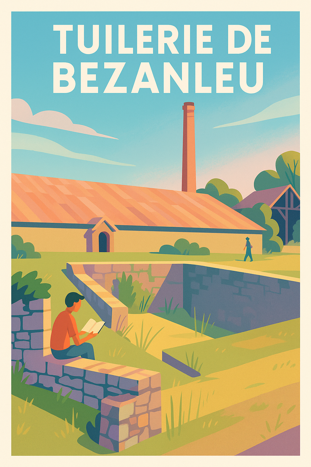 Affiche de Tuilerie de Bezanleu - Le charme authentique du patrimoine industriel