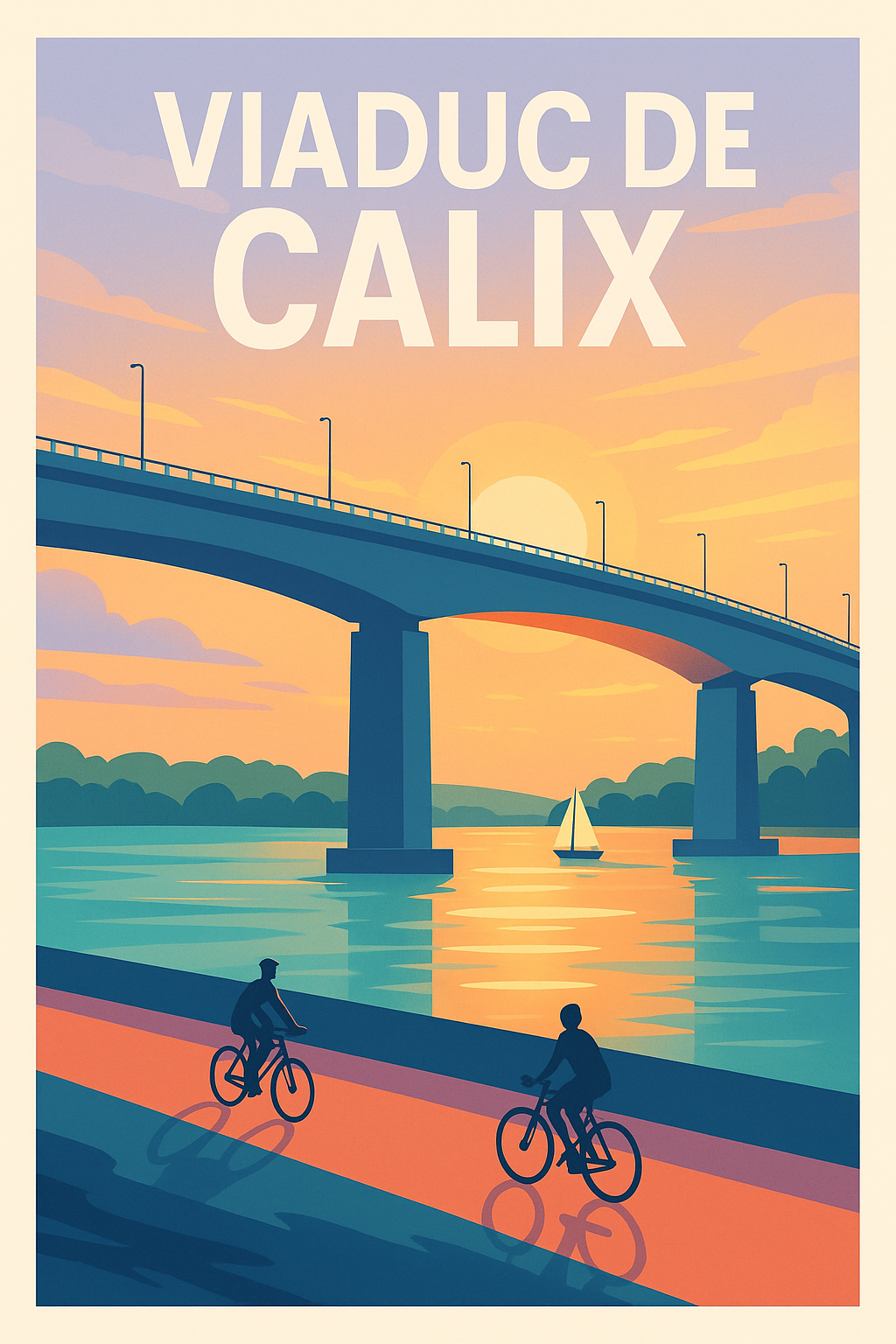 Affiche de Viaduc de Calix - Une escapade lumineuse au fil de l'Orne