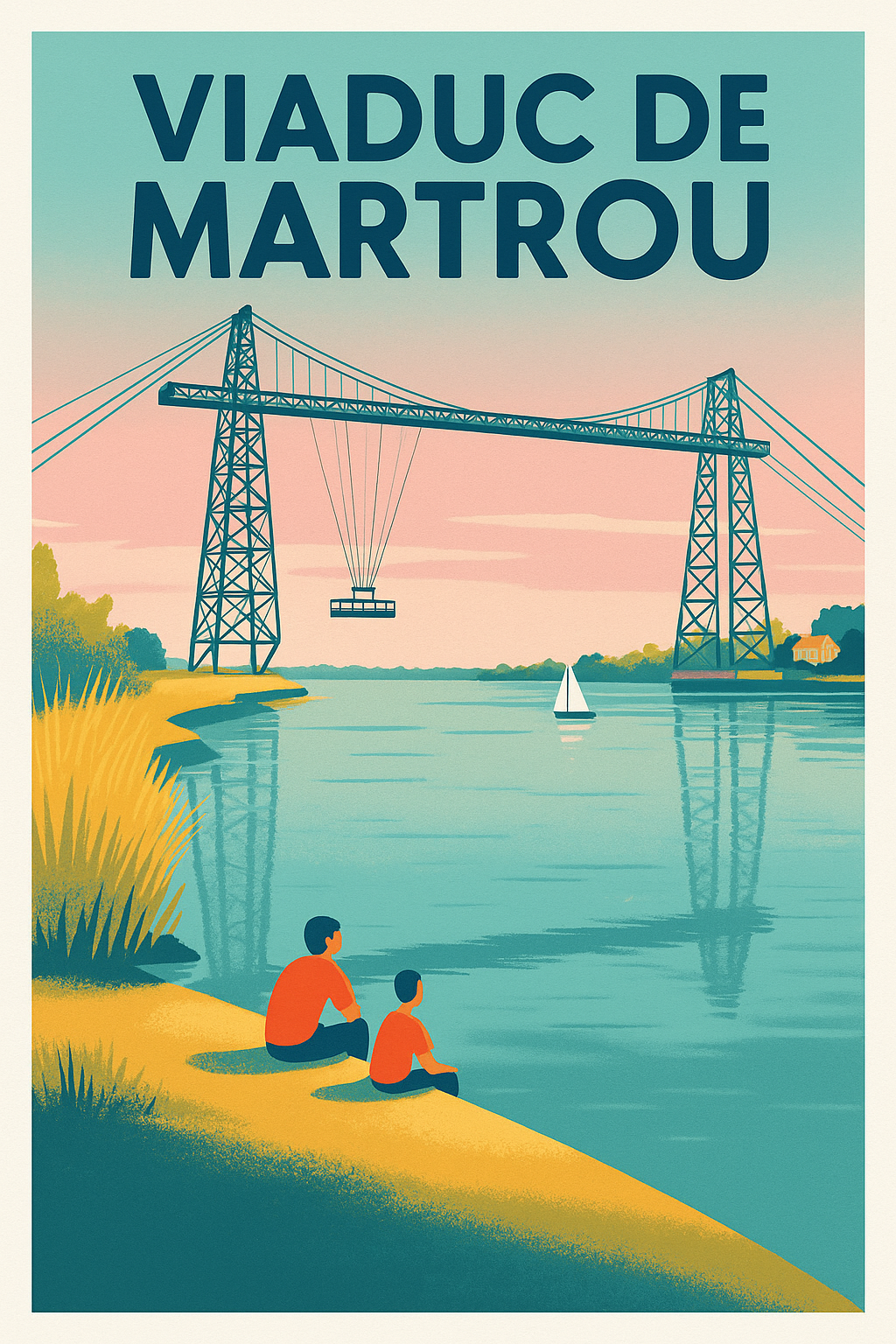 Affiche de Viaduc de Martrou - L'élégance historique du Pont Transbordeur