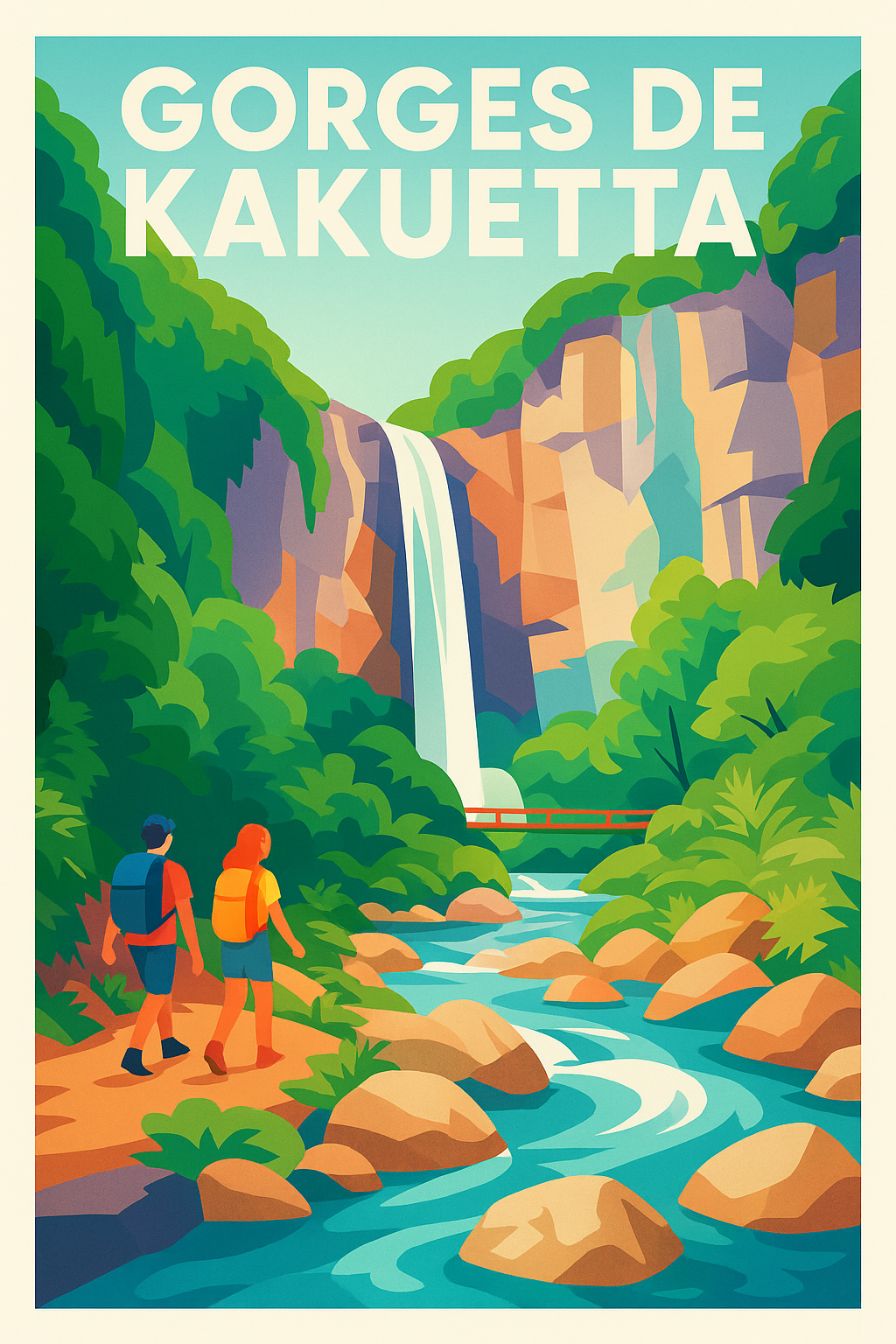 Affiche de Gorges de Kakuetta - Plongez au cœur de l'Amazonie Basque