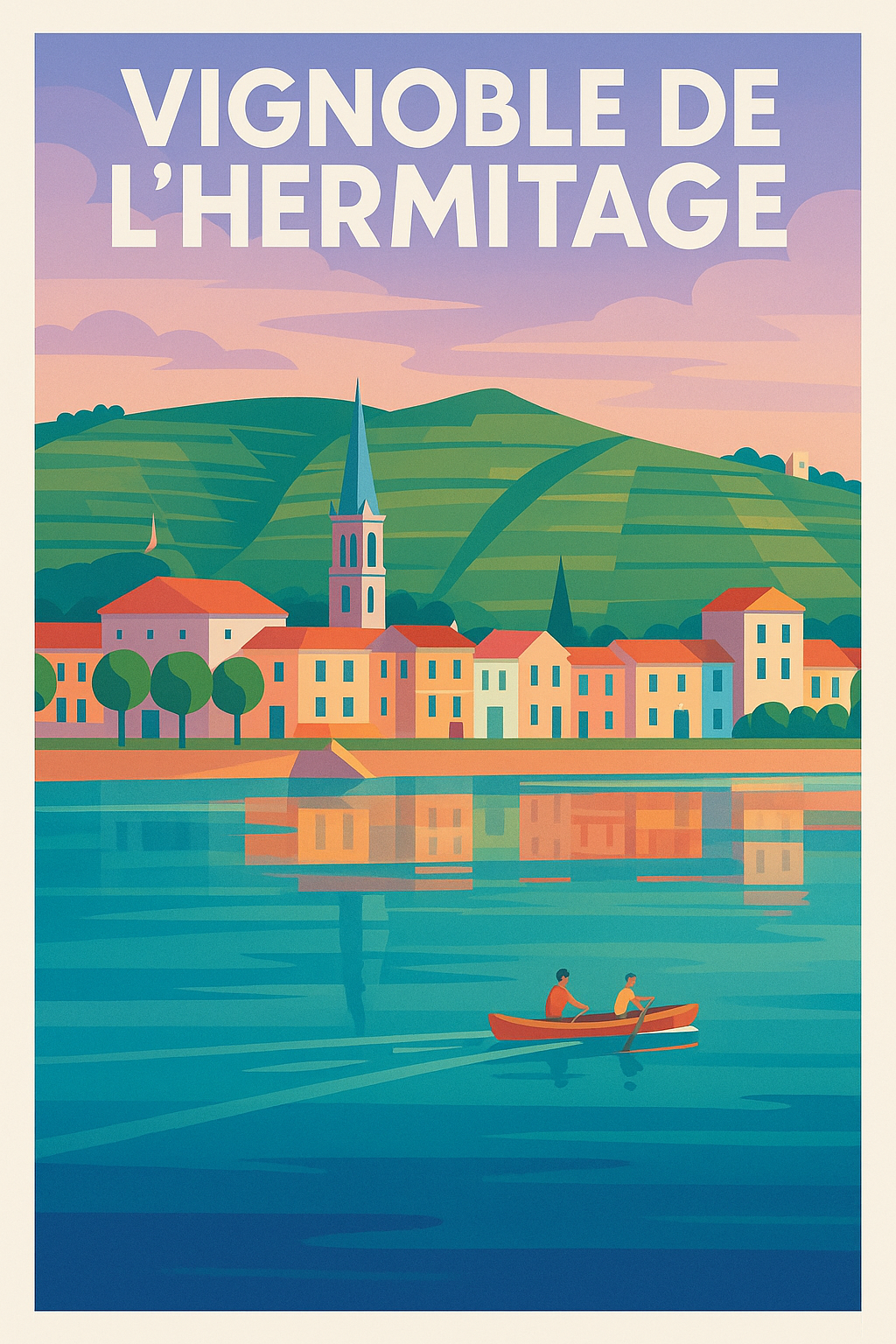 Affiche de Vignoble de l'Hermitage - L'élégance des bords du Rhône