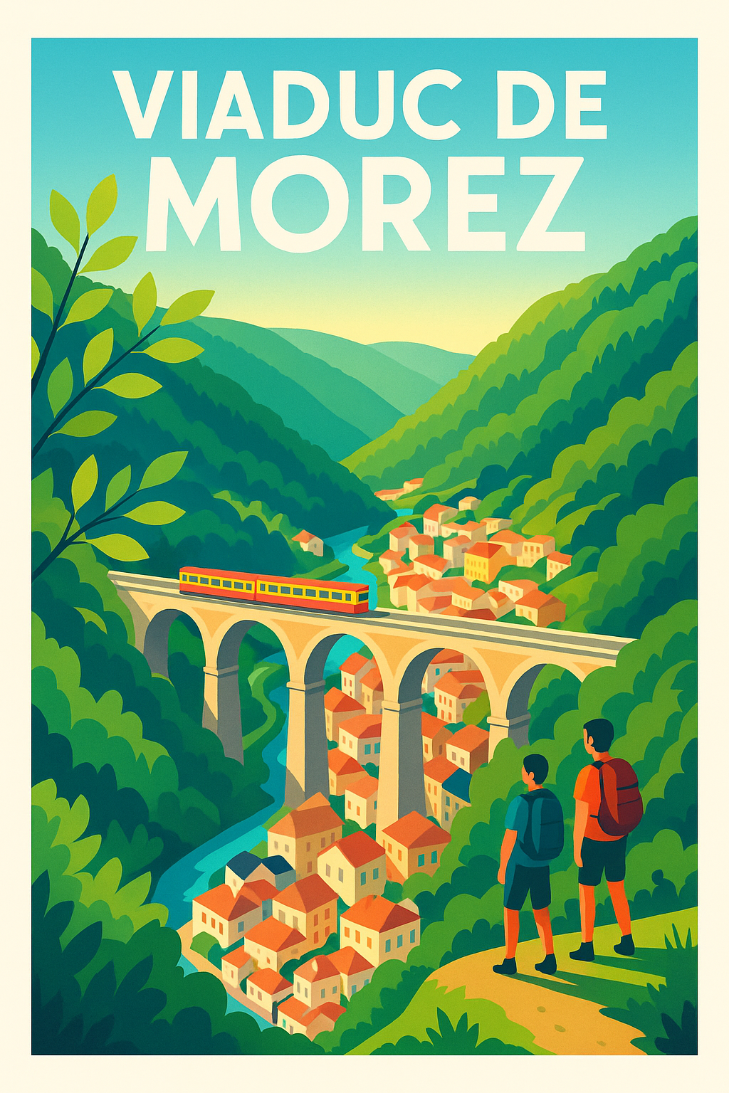 Affiche de Viaduc de Morez - L'élégance ferroviaire au cœur du Jura
