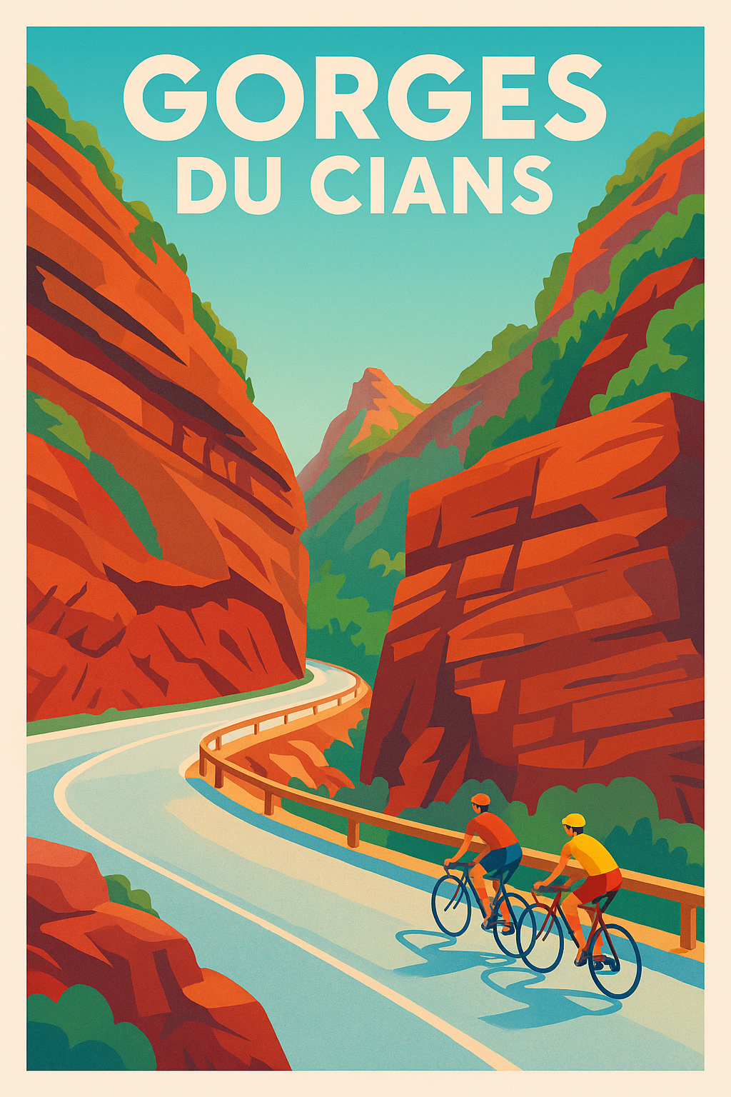 Affiche de Gorges du Cians - L'éclat du Colorado Niçois chez vous