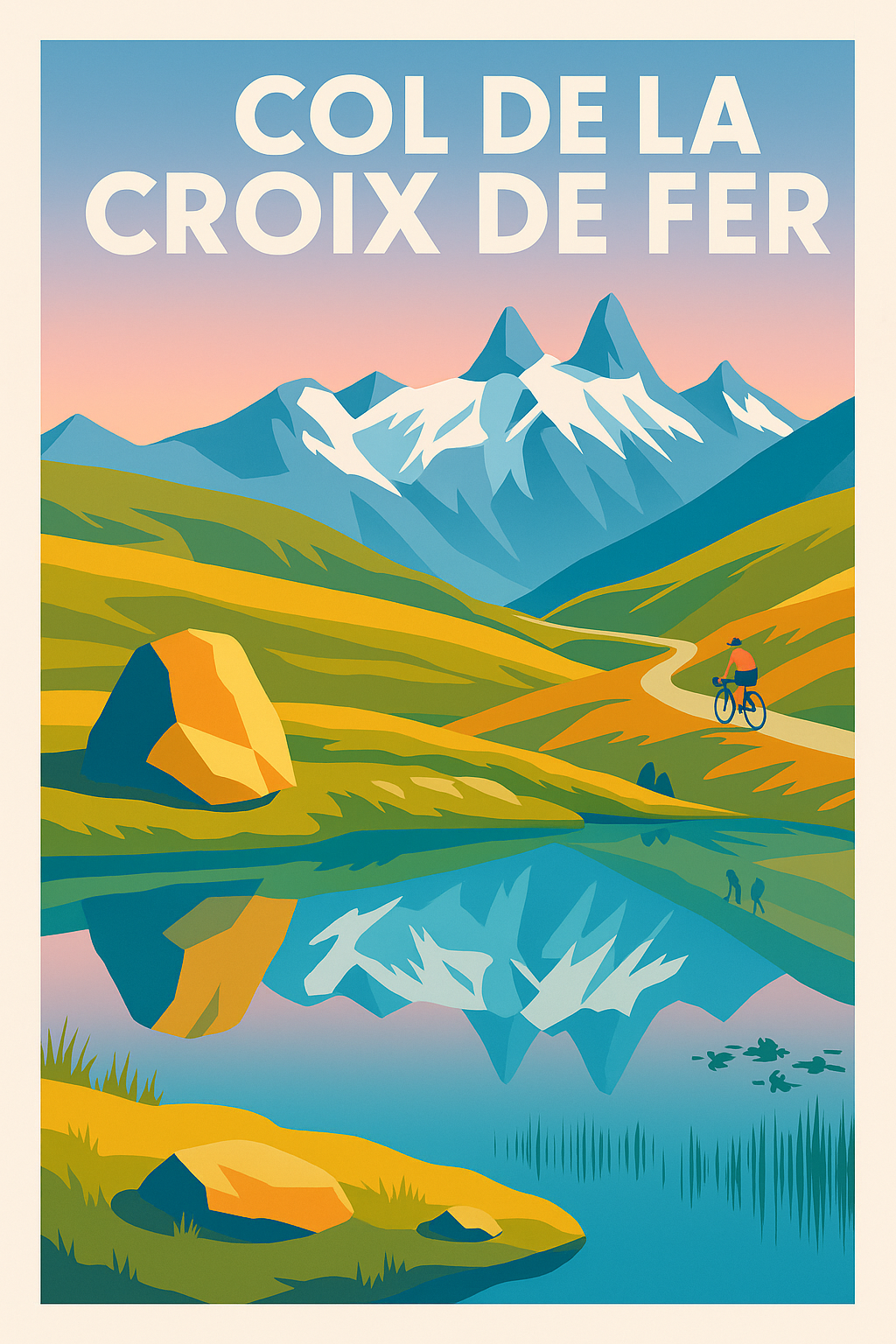 Affiche de Col de la Croix de Fer - L'épopée cycliste au cœur des Alpes