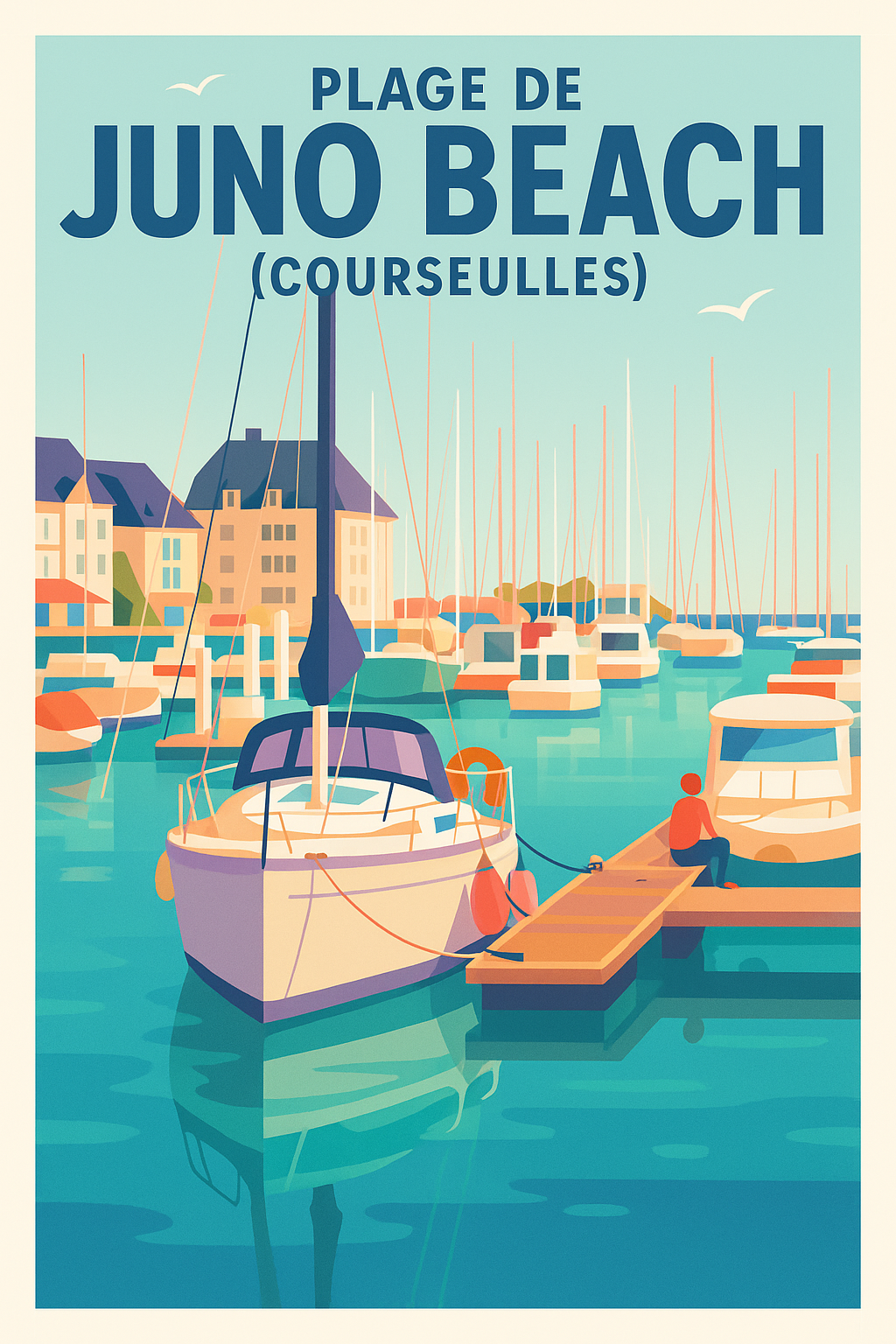 Affiche de Juno Beach - Courseulles : L'esprit de la côte normande