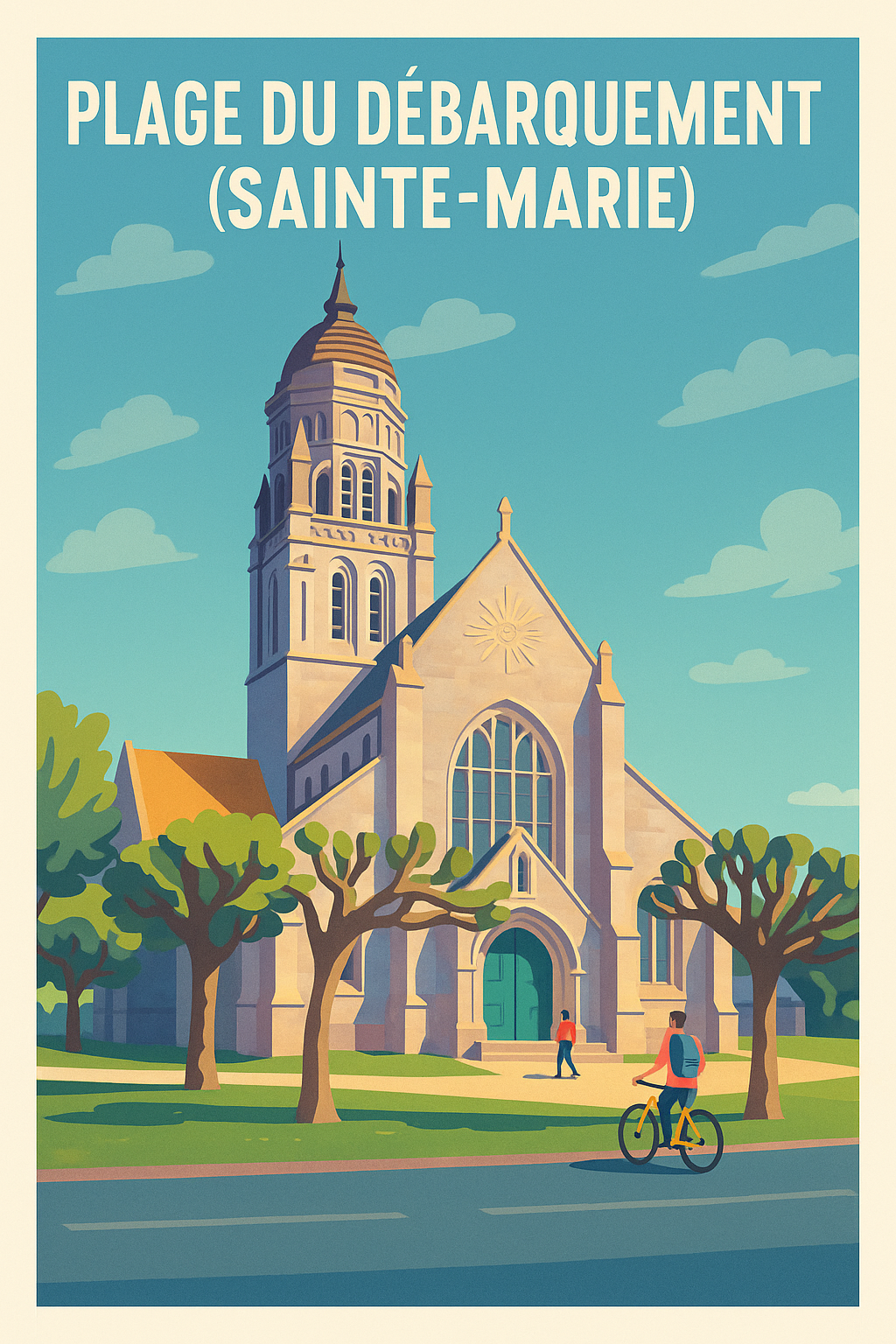 Affiche de Sainte-Marie - L'élégance historique de la Plage du Débarquement