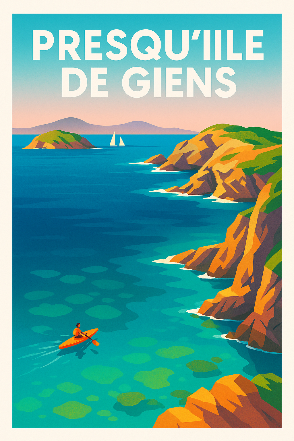 Affiche de Presqu'île de Giens - L'éclat sauvage de la Méditerranée