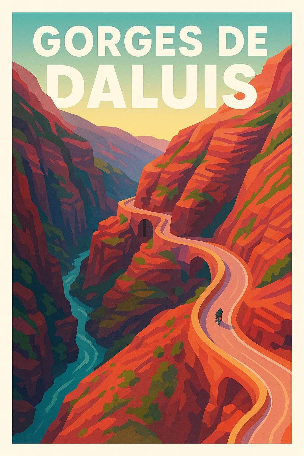 Affiche de Gorges de Daluis - Le Colorado Niçois au cœur de votre déco