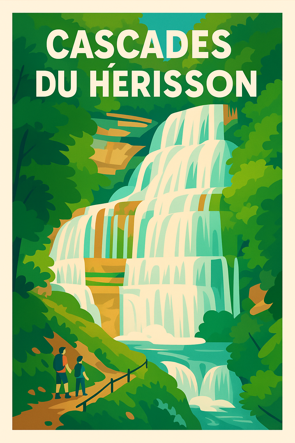 Affiche de Cascades du Hérisson - La majesté du Jura au cœur de votre intérieur