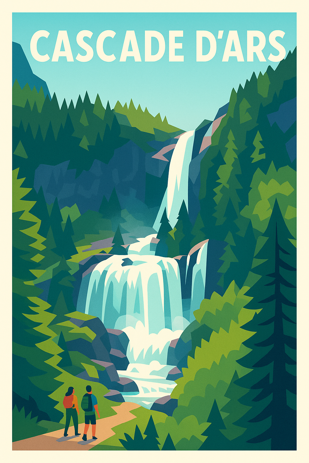 Affiche de Cascade d'Ars - Évadez-vous au cœur des Pyrénées