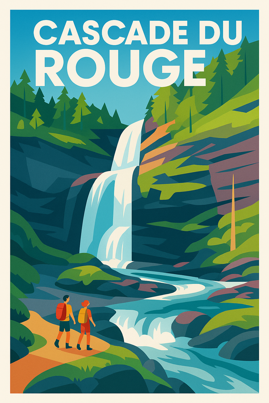 Affiche de Cascade du Rouget - La Reine des Alpes dans votre salon