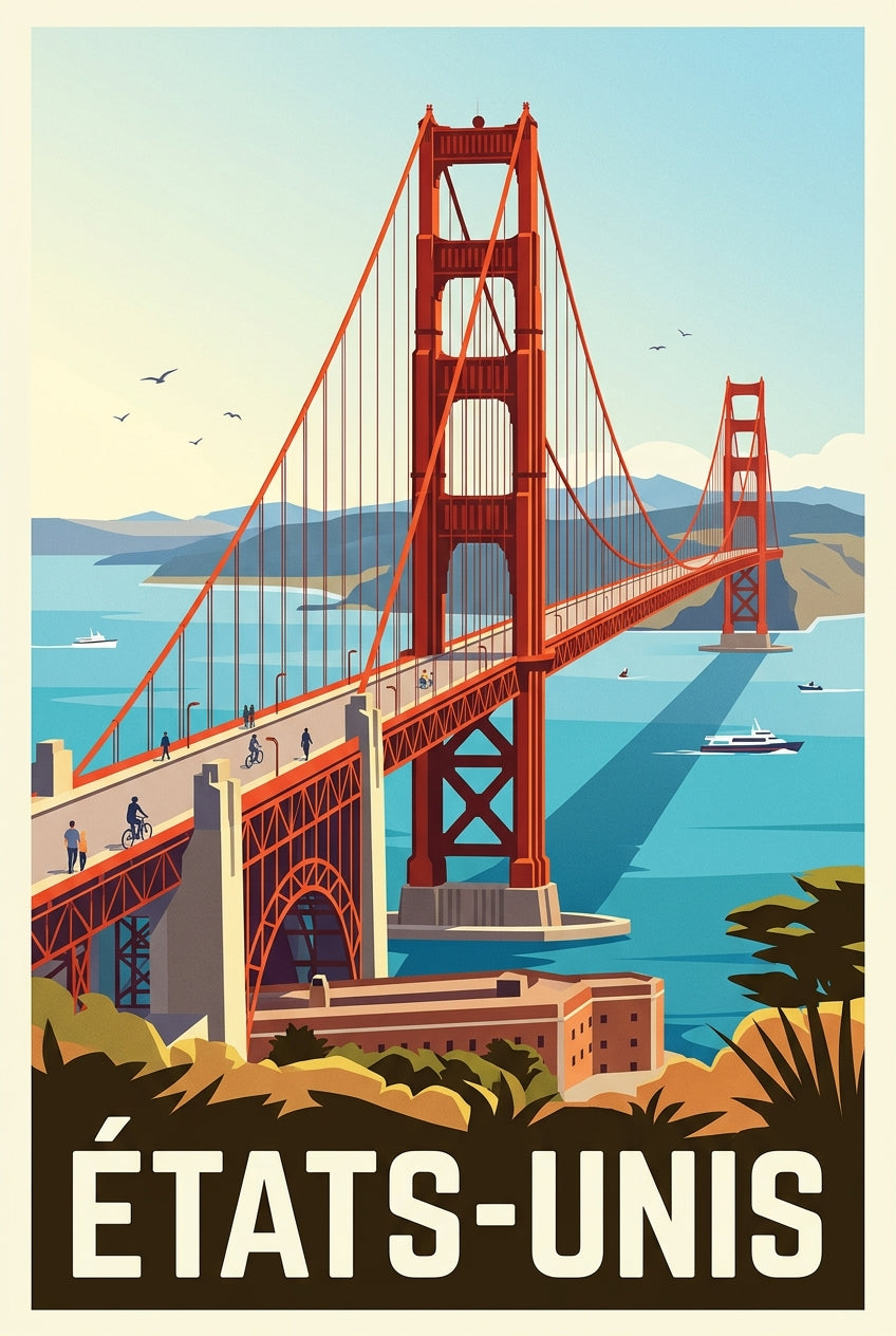 Poster des États-Unis, San Francisco | Afich