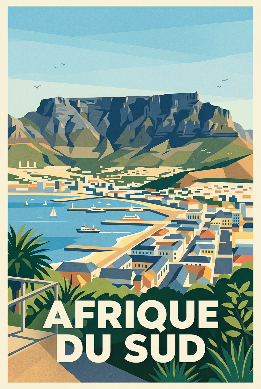 Poster d'Afrique du Sud, Table Mountain | Afich