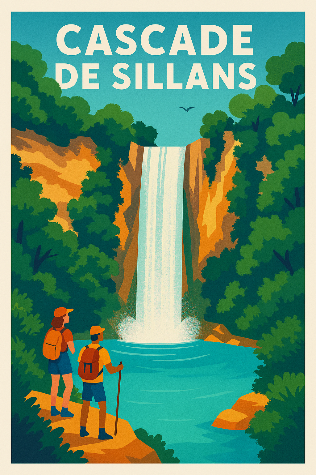 Affiche de Cascade de Sillans - Évasion au cœur de la Provence sauvage