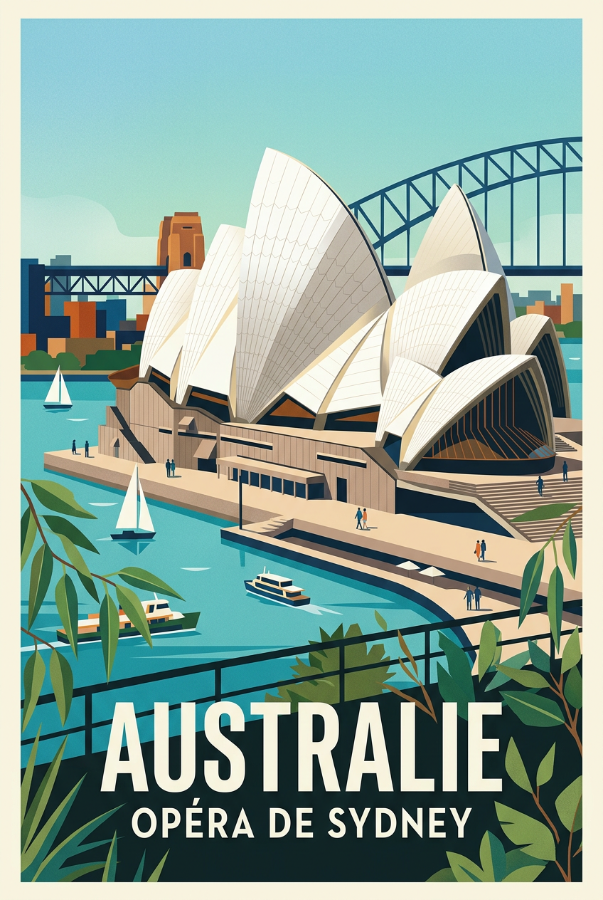 Affiche d'Australie, Opéra de Sydney | Afich