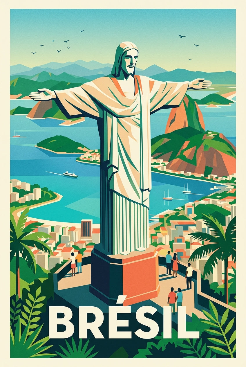 Affiche du Brésil, poster Rio de Janeiro | Afich