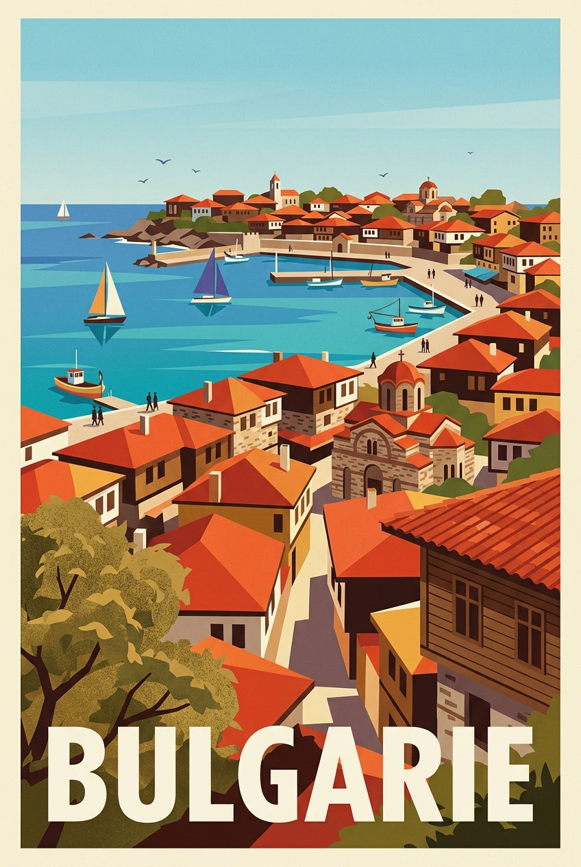 Affiche de Bulgarie, poster bord de mer | Afich