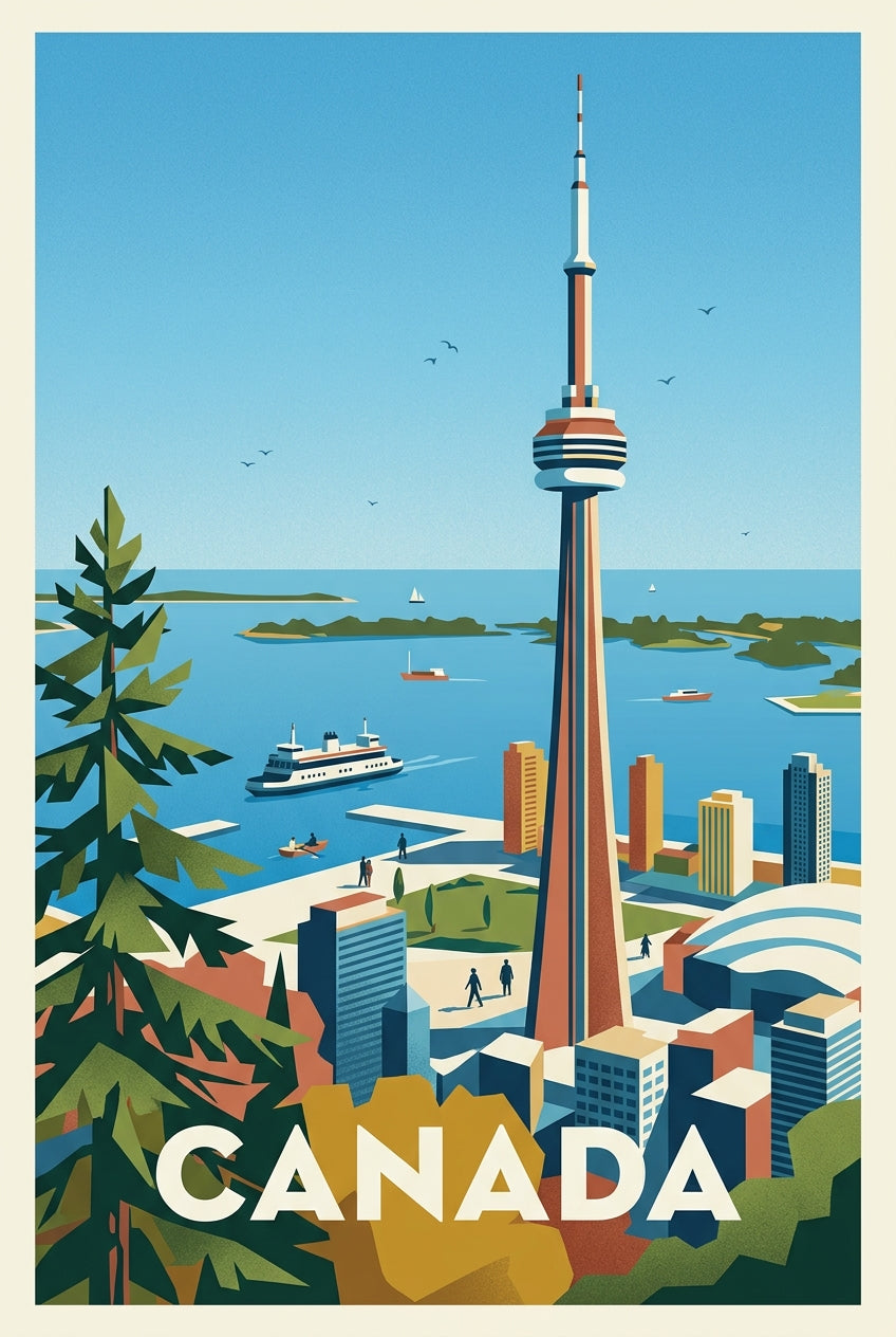 Affiche du Canada, la Tour CN de Toronto | Afich