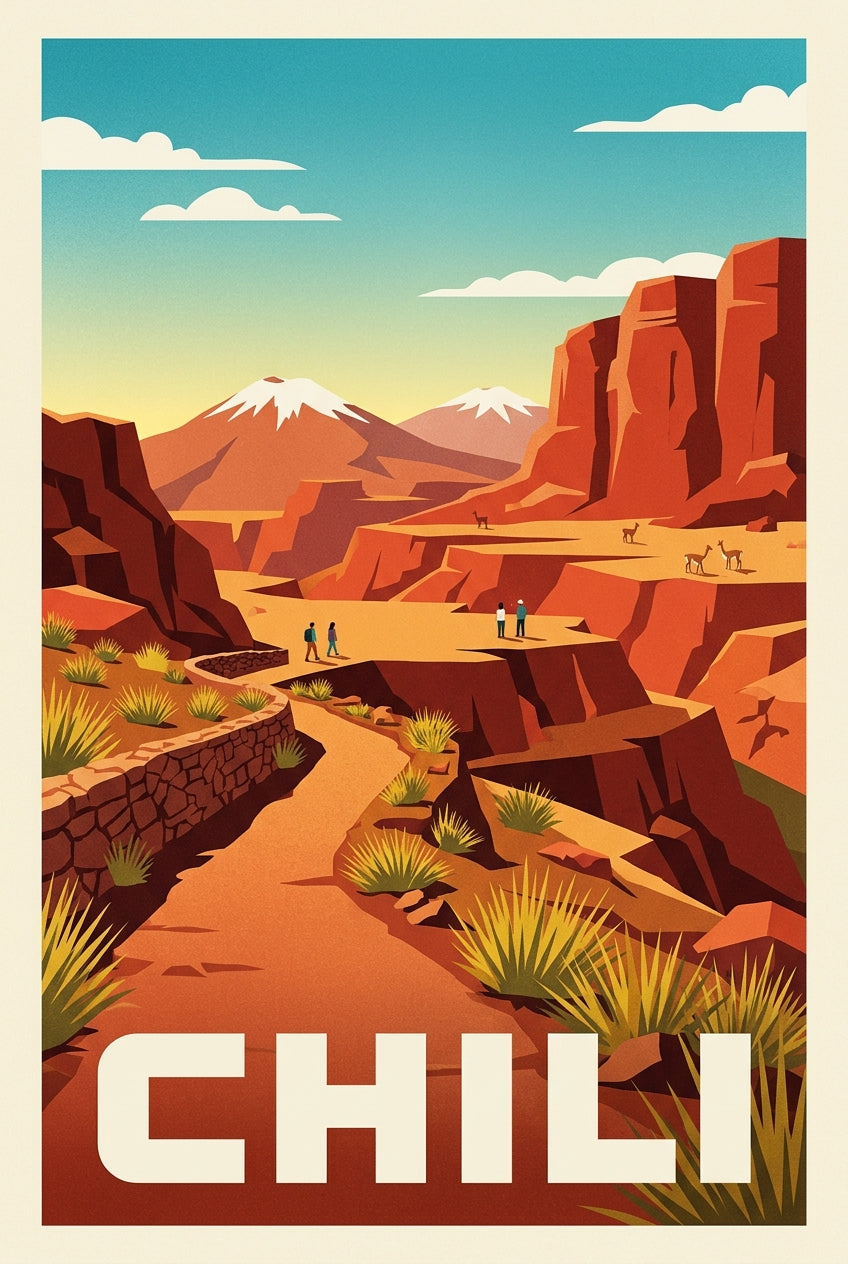 Poster du Chili, désert d'Atacama | Afich