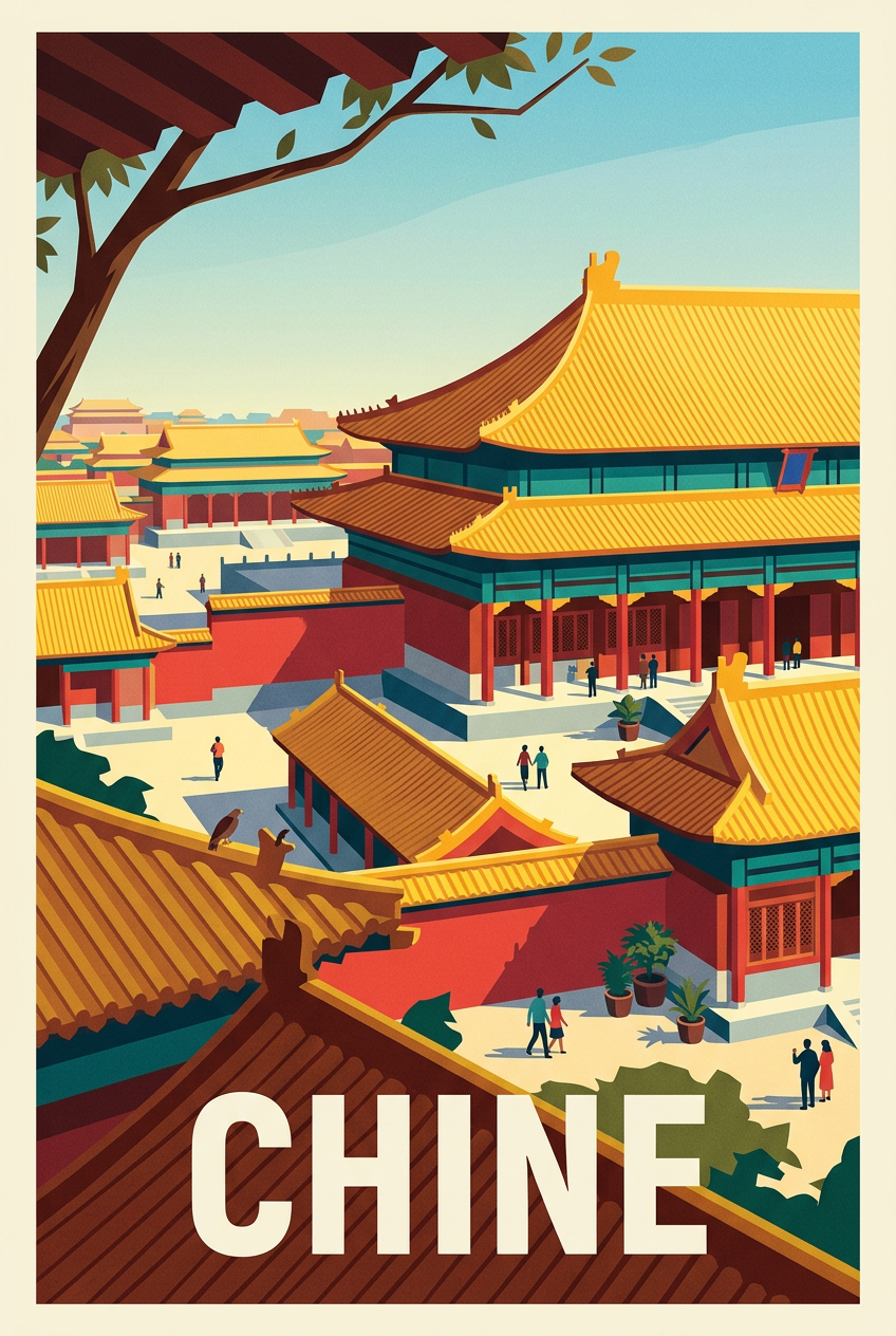 Affiche de Chine, Cité Interdite | Afich