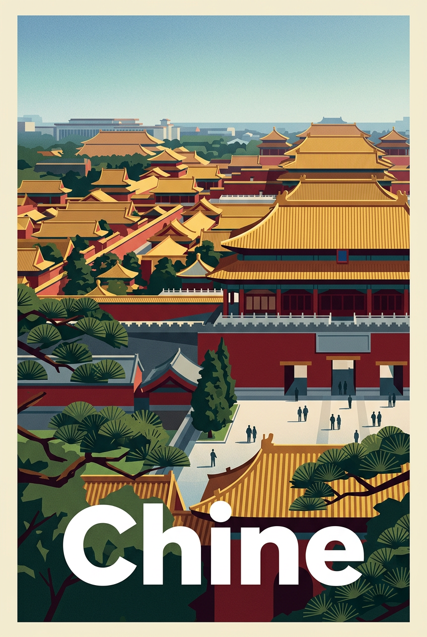 Affiche de Chine, Cité Interdite de Pékin | Afich