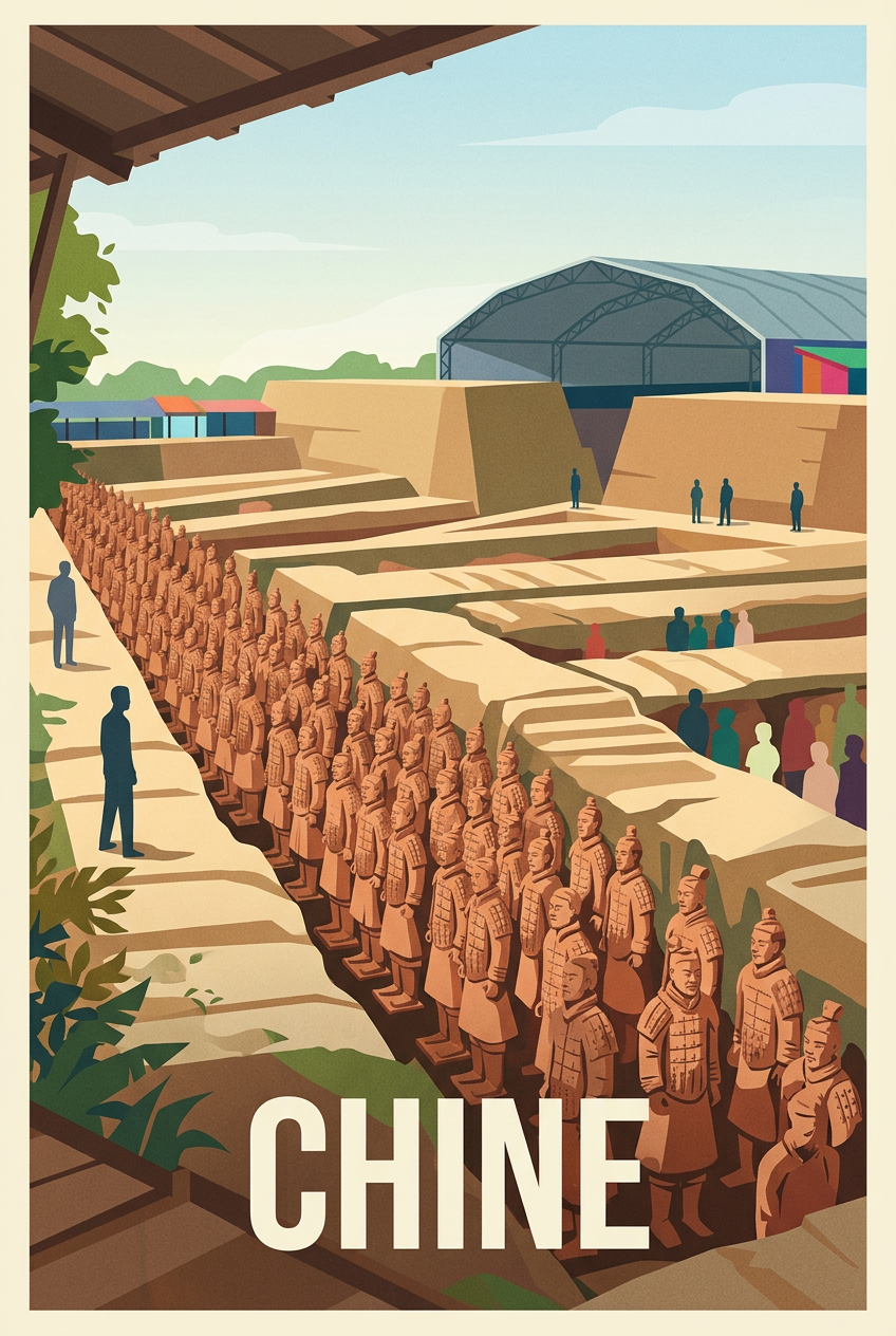 Affiche de Chine, Armée de terre cuite | Afich
