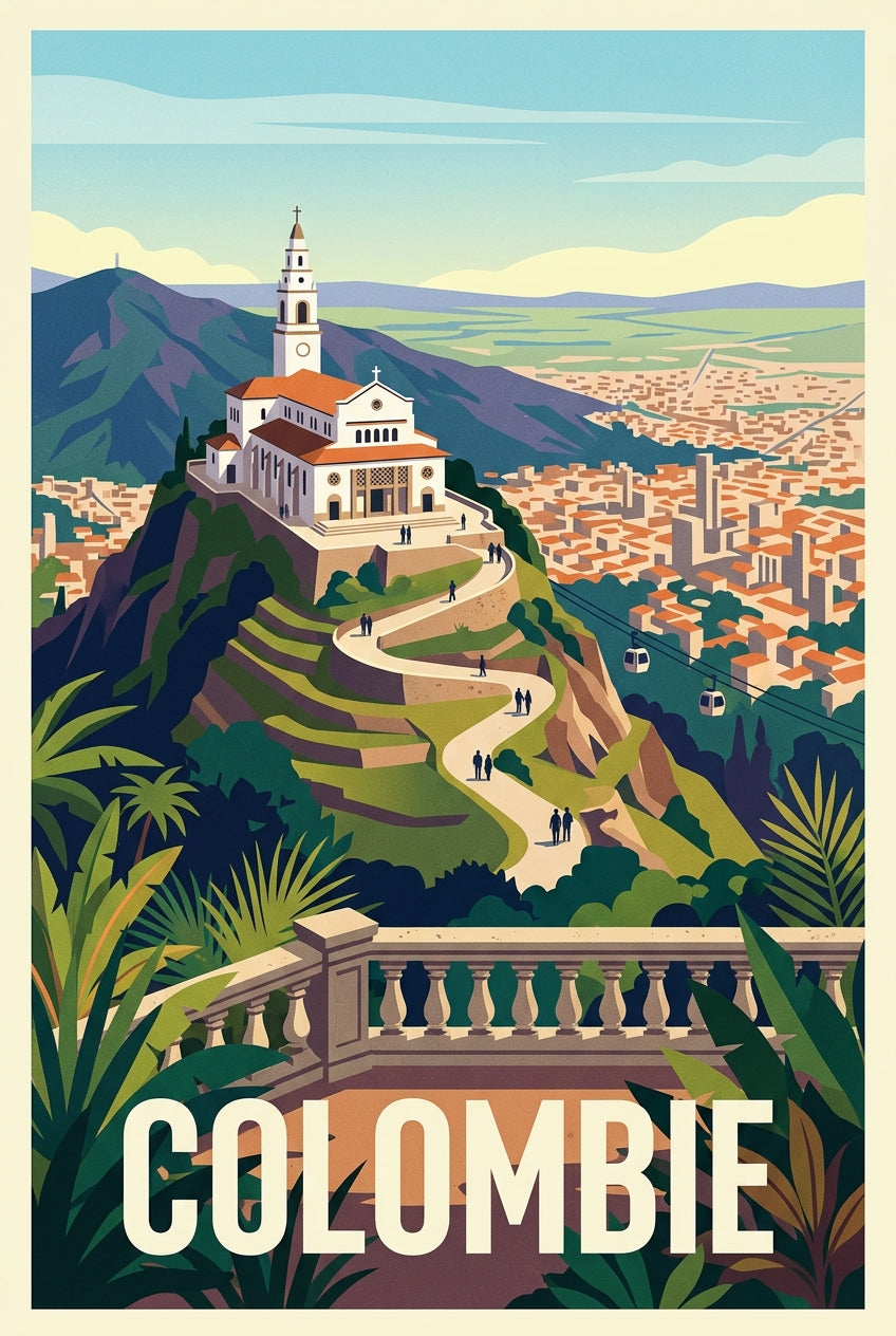 Affiche de Colombie, sanctuaire de Monserrate | Afich