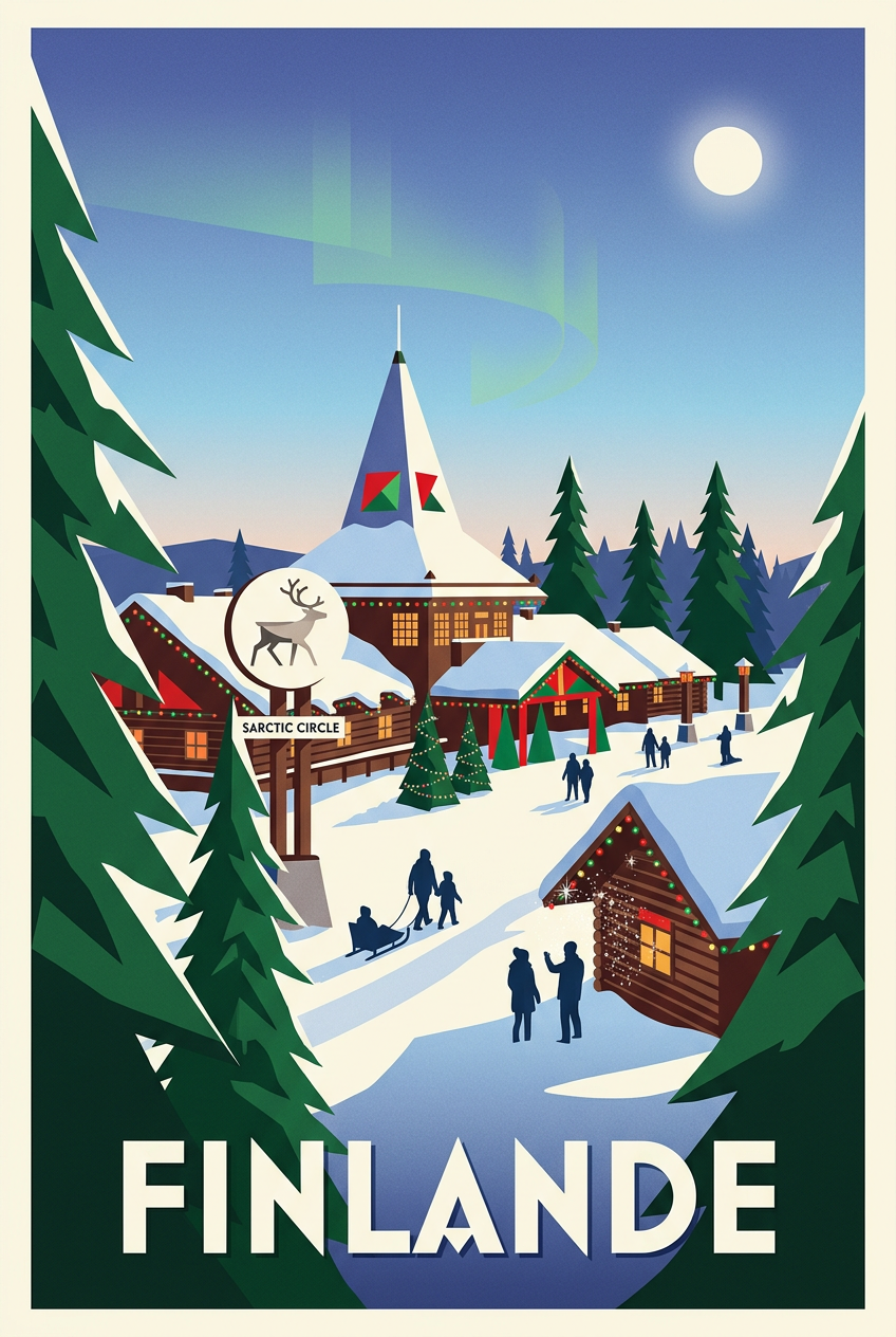 Affiche de Finlande, poster cercle polaire | Afich