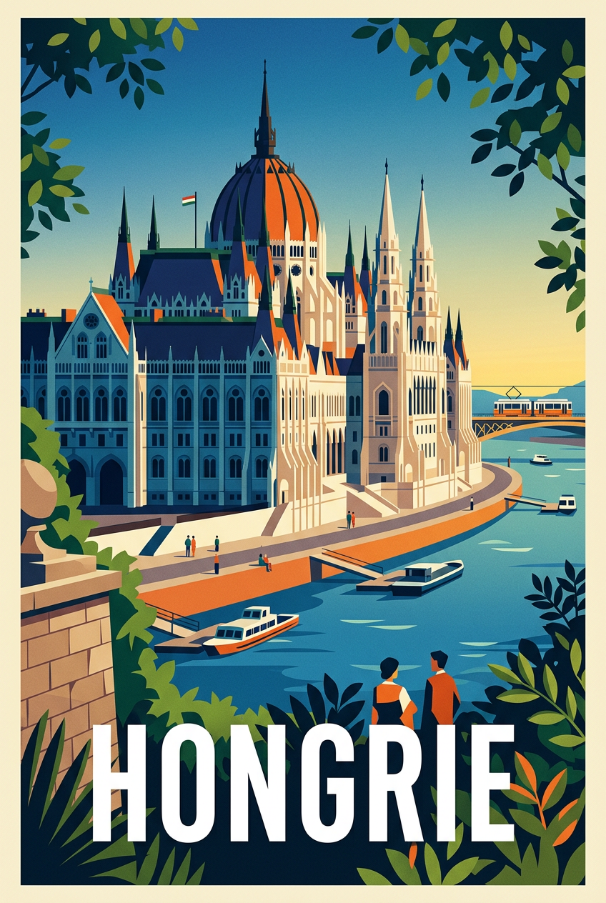Affiche de Hongrie, Parlement de Budapest | Afich