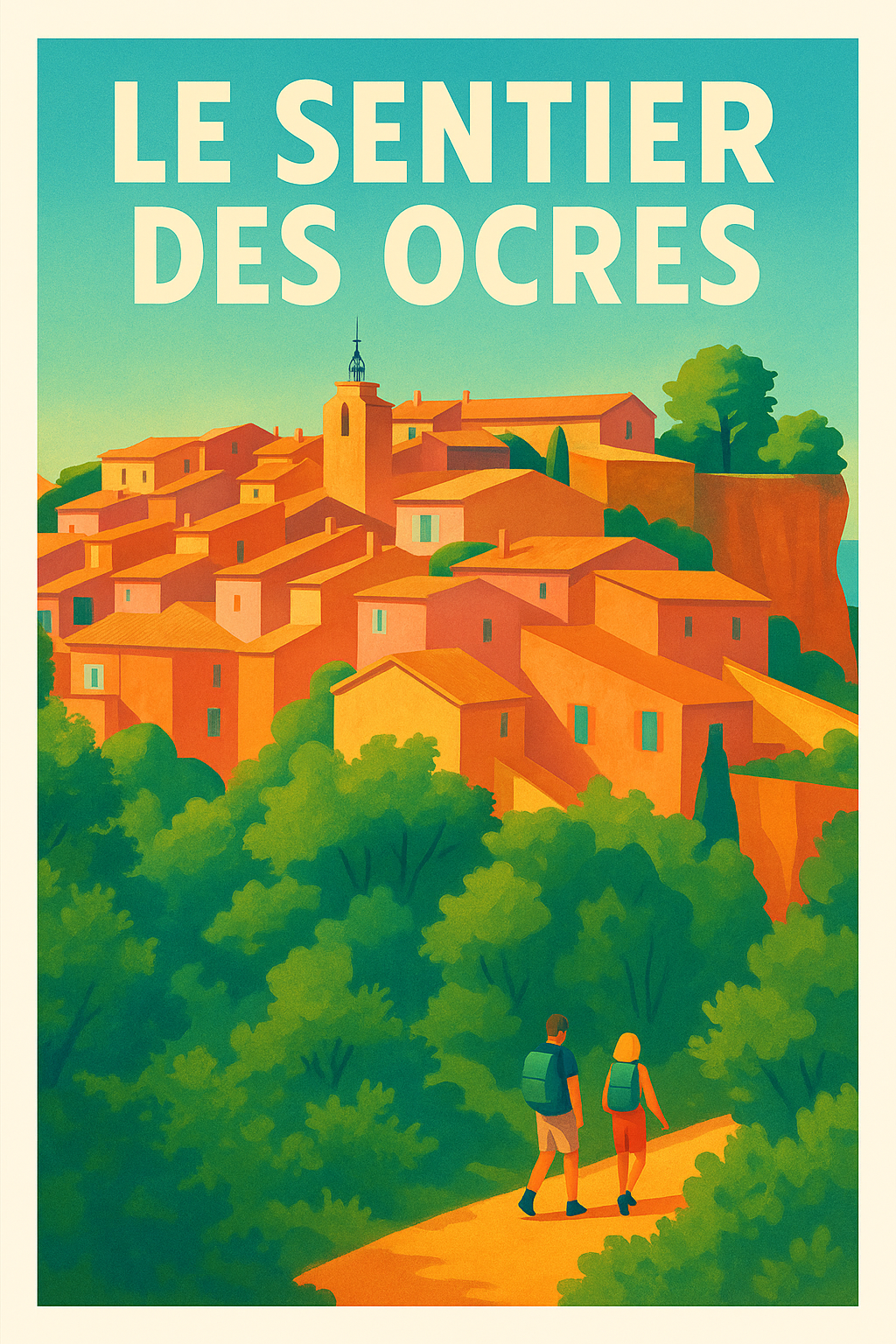 Affiche de Le Sentier des Ocres - L'éclat flamboyant du Luberon
