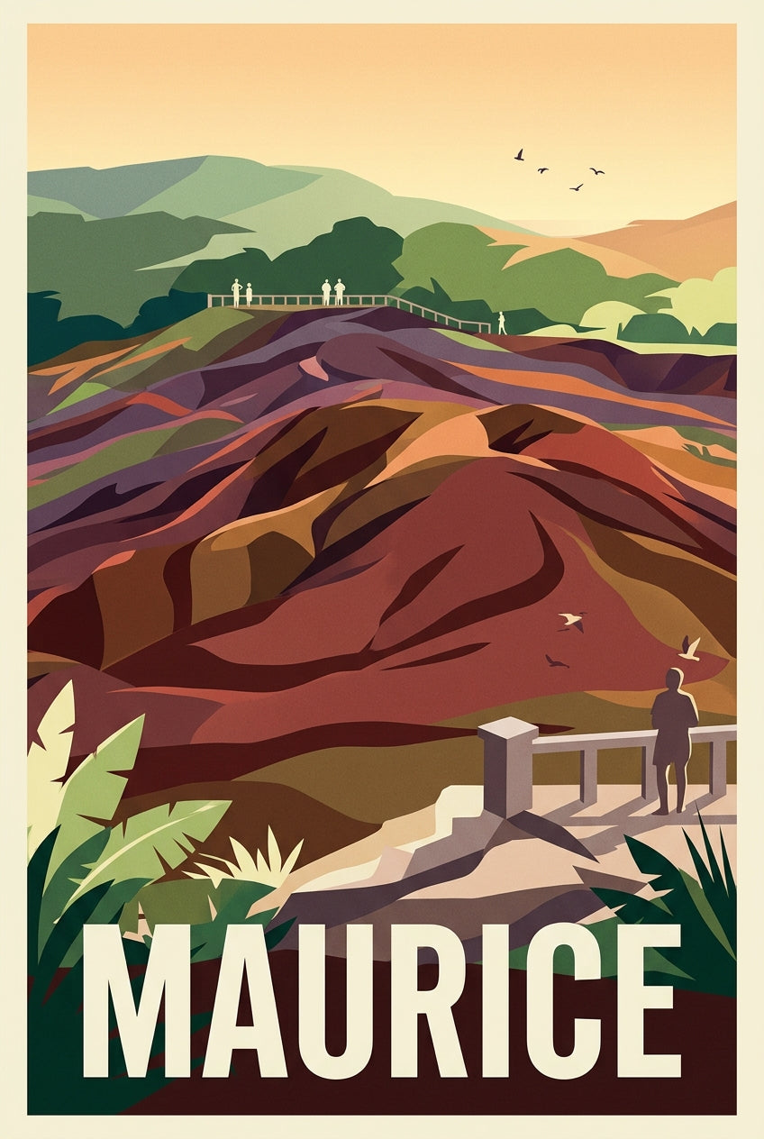 Affiche Maurice, Terres des Sept Couleurs | Afich