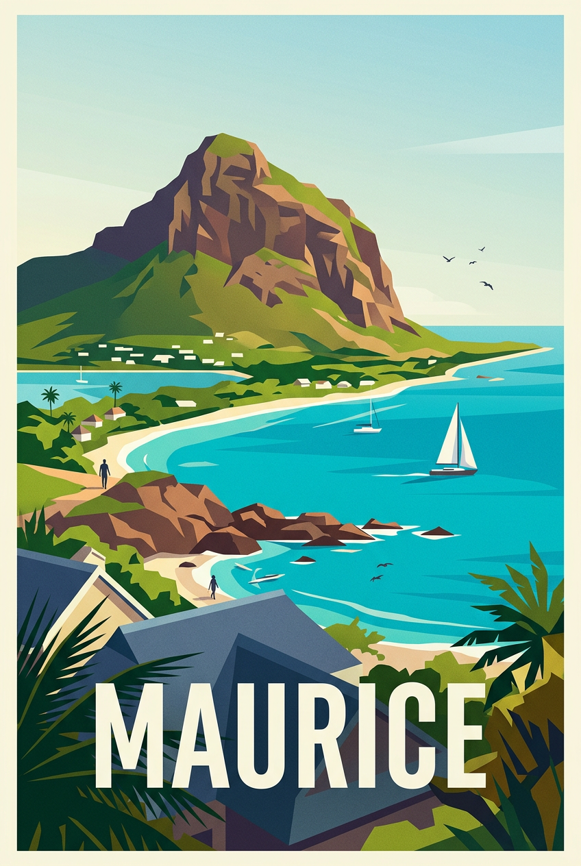 Affiche Maurice, poster de l'île Maurice | Afich
