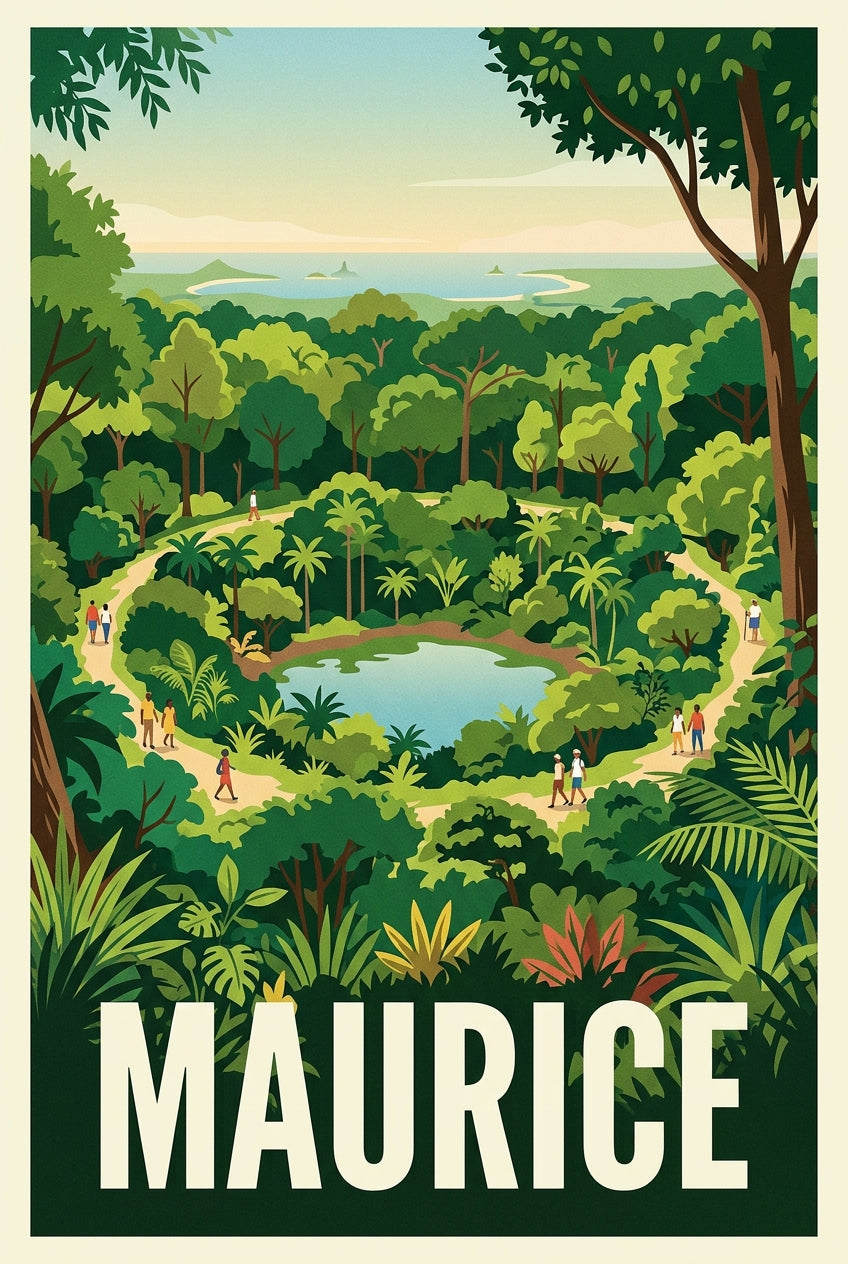 Affiche Maurice, poster Trou aux Cerfs | Afich
