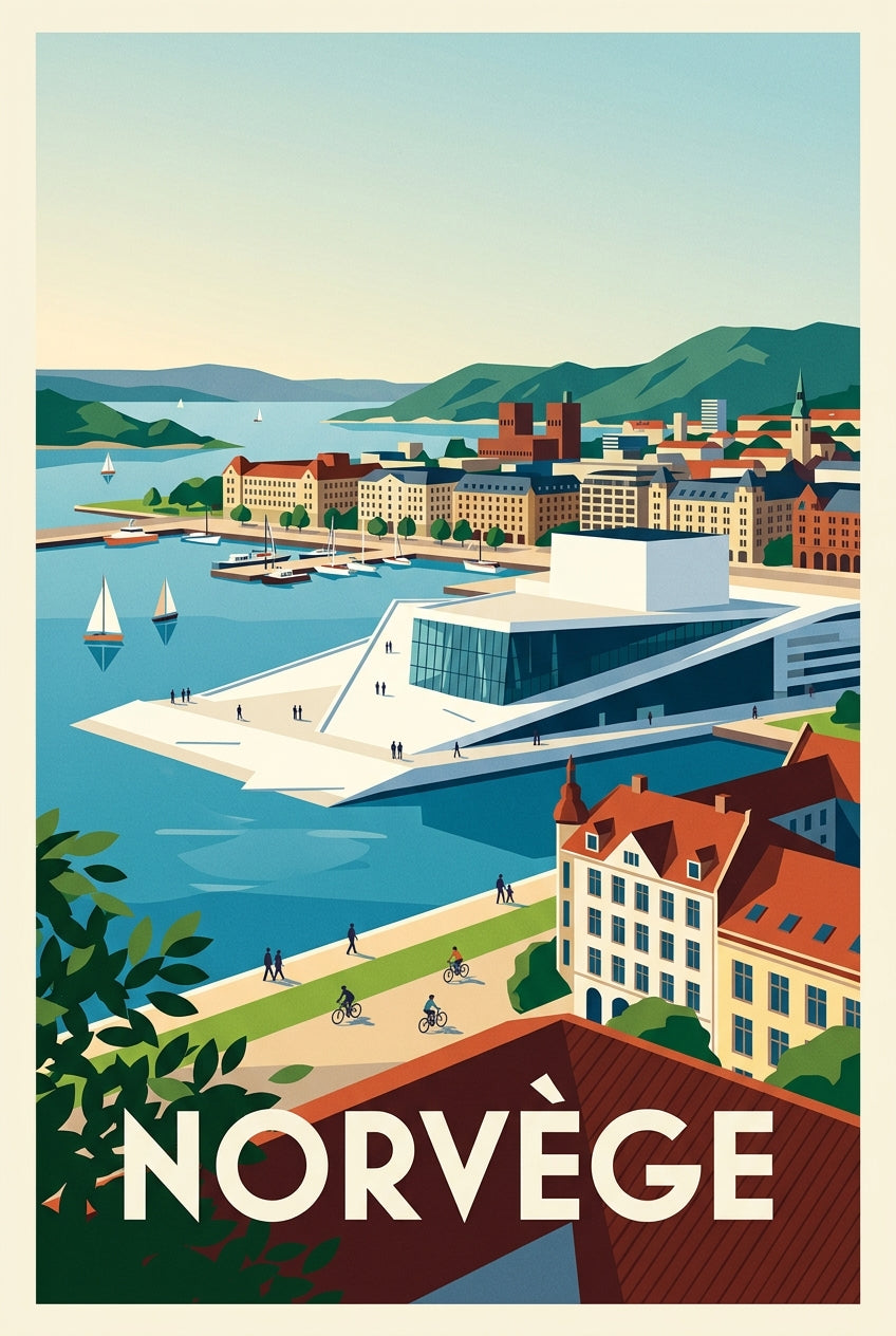 Affiche de Norvège, l'Opéra d'Oslo | Afich
